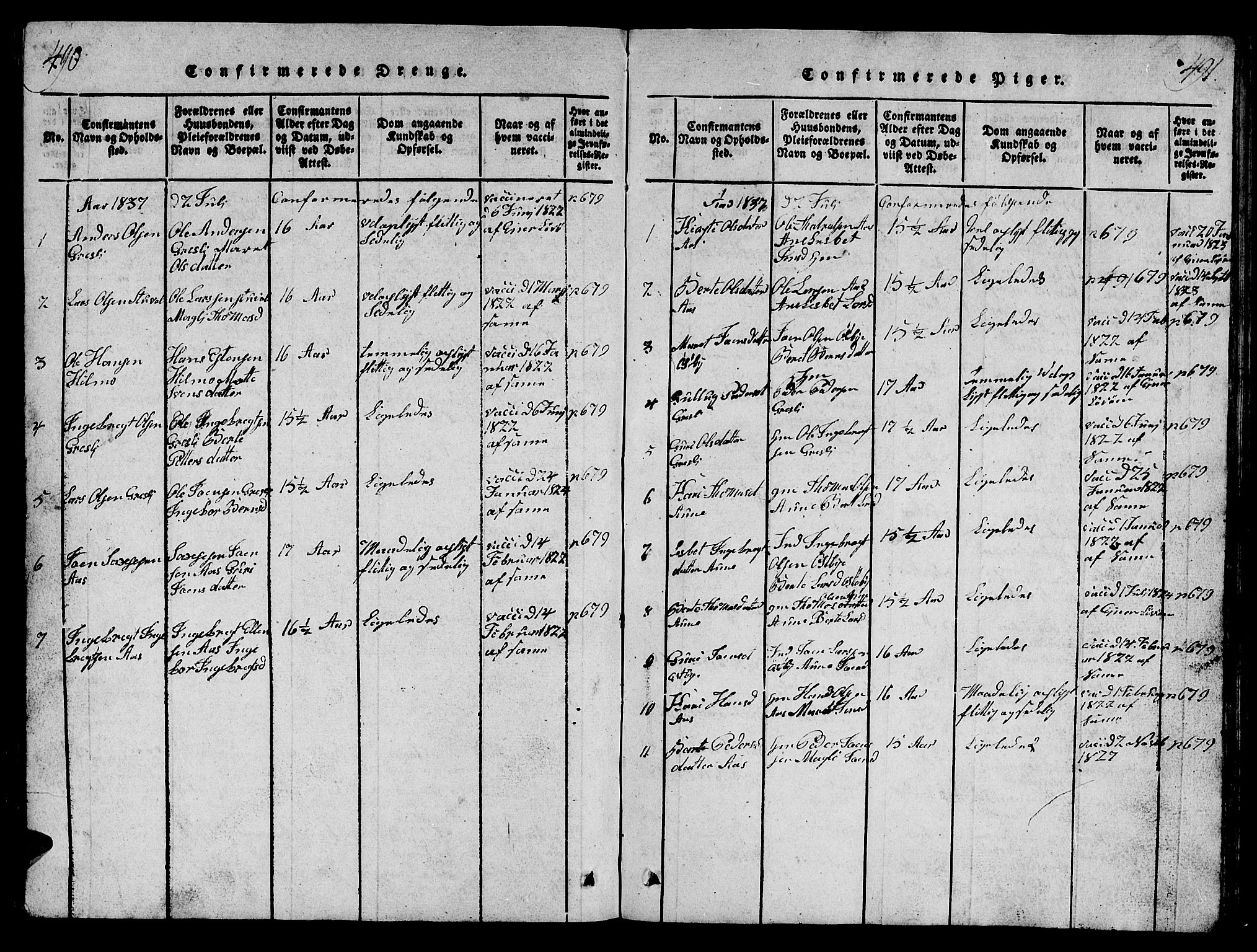 Ministerialprotokoller, klokkerbøker og fødselsregistre - Sør-Trøndelag, SAT/A-1456/698/L1164: Parish register (copy) no. 698C01, 1816-1861, p. 490-491