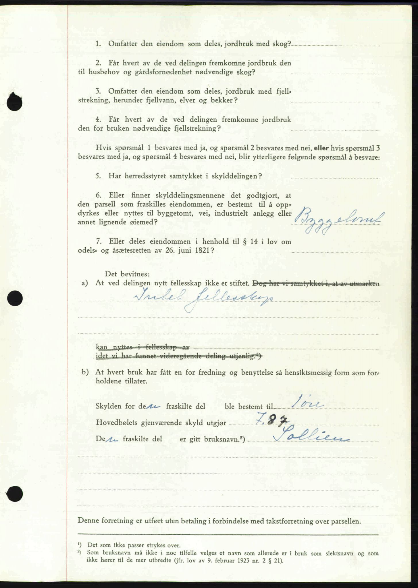 Toten tingrett, AV/SAH-TING-006/H/Hb/Hbc/L0020: Mortgage book no. Hbc-20, 1948-1948, Diary no: : 2125/1948