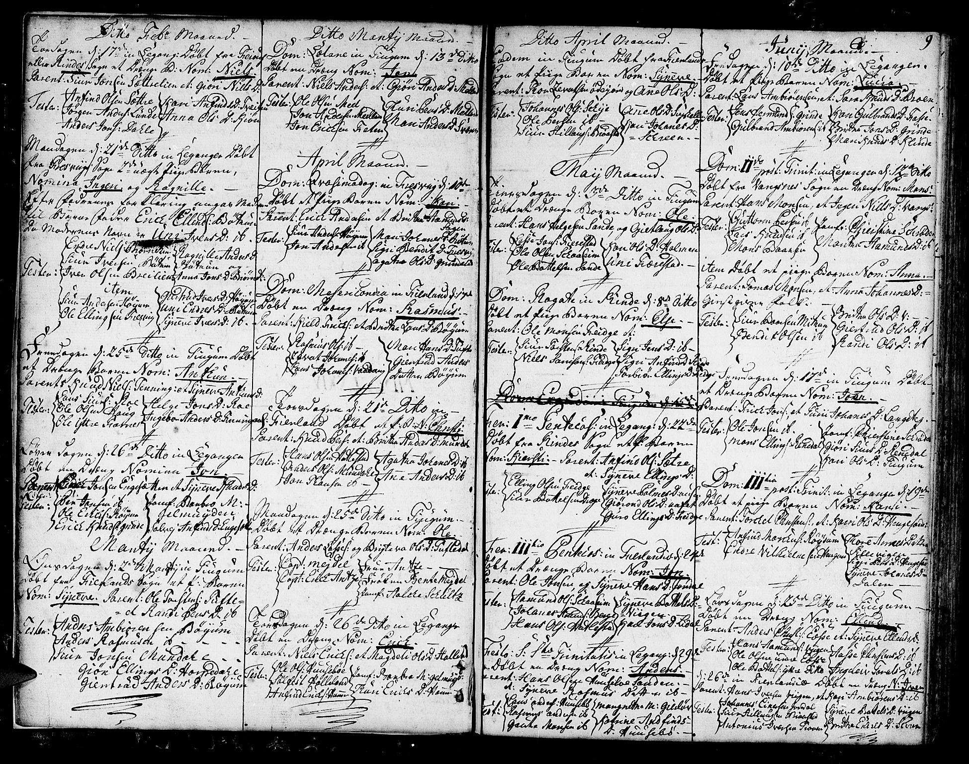 Leikanger sokneprestembete, SAB/A-81001: Parish register (official) no. A 4, 1770-1791, p. 9