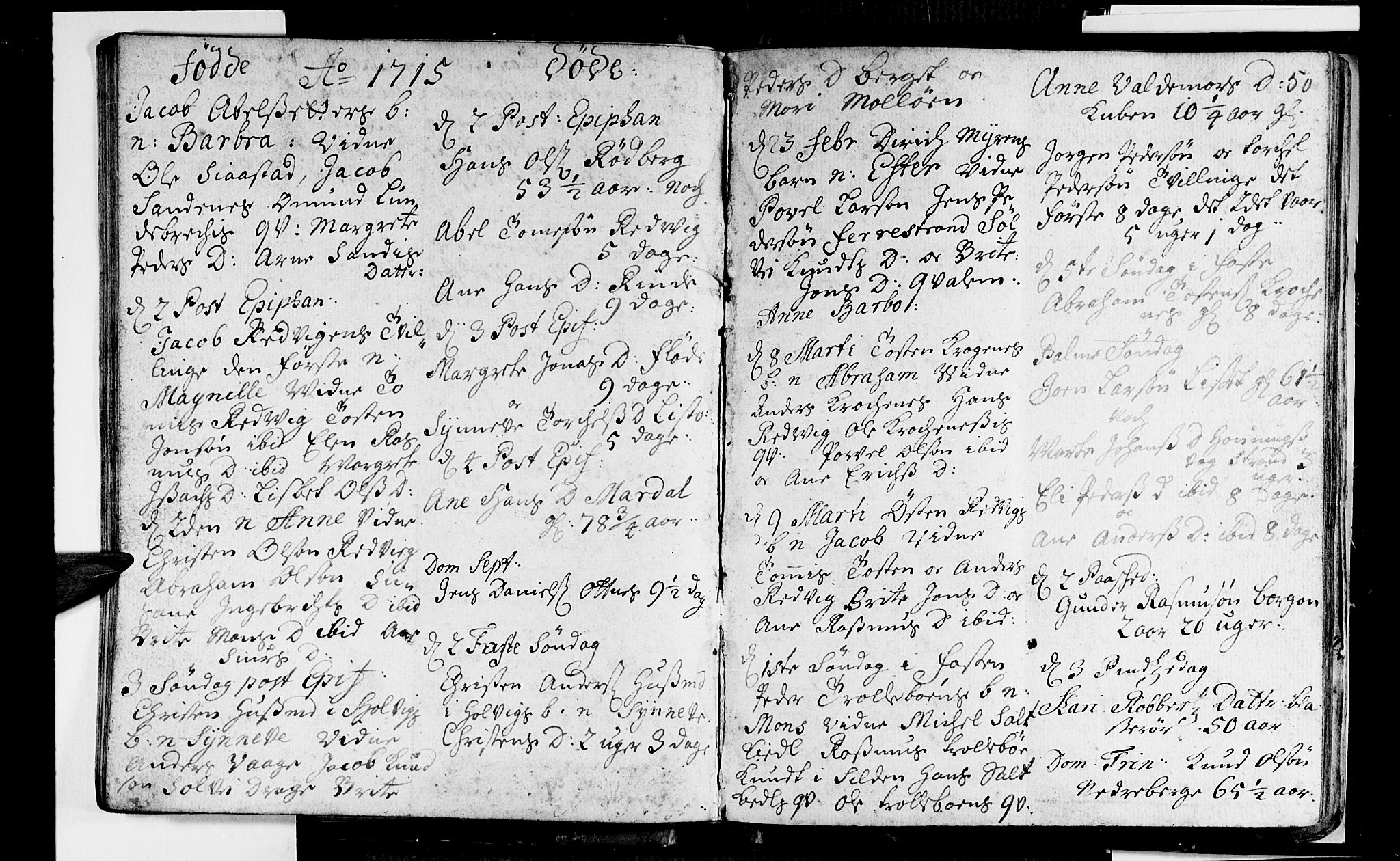 Selje sokneprestembete, SAB/A-99938/H/Ha/Haa/Haaa: Parish register (official) no. A 2, 1704-1715, p. 50
