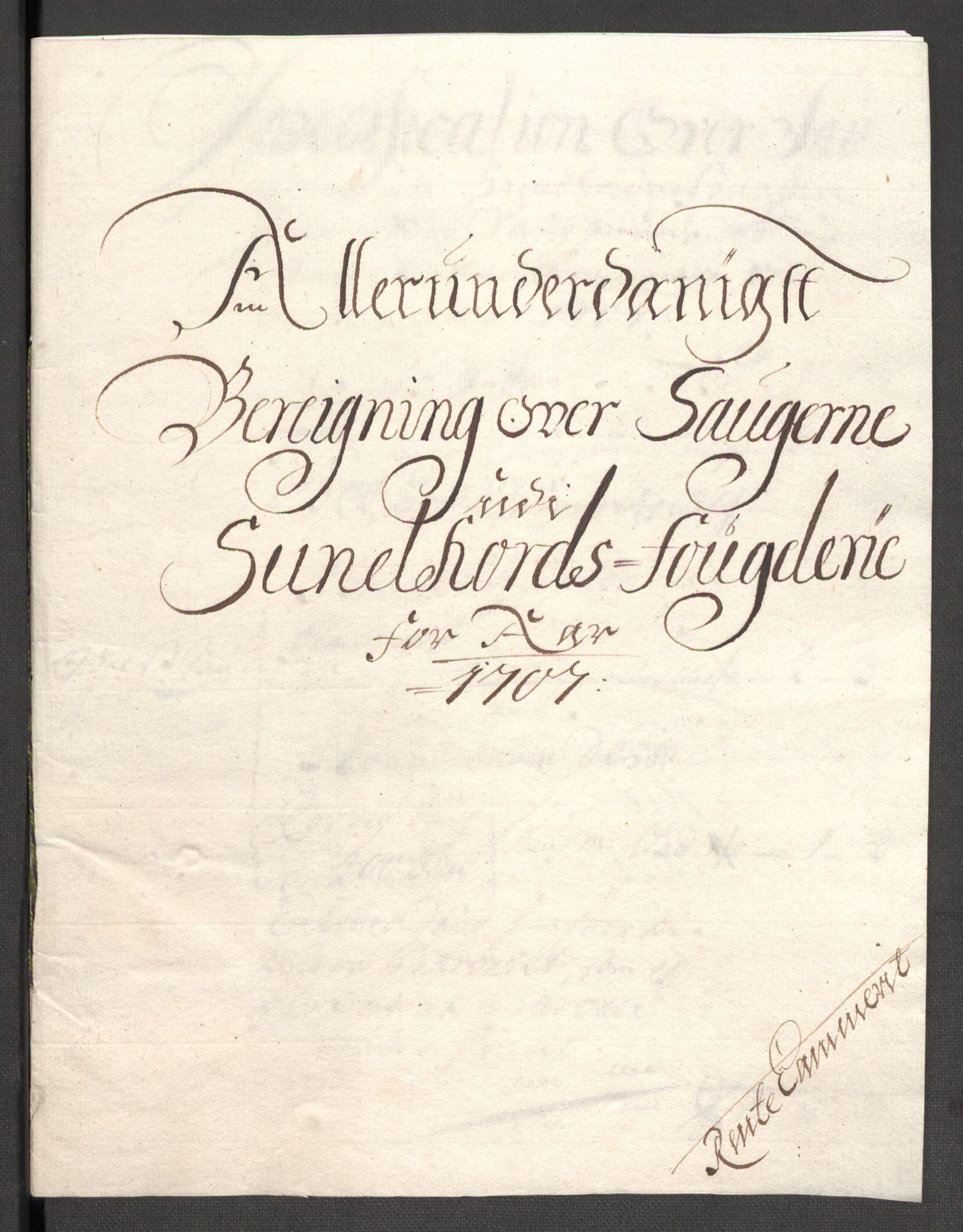 Rentekammeret inntil 1814, Reviderte regnskaper, Fogderegnskap, AV/RA-EA-4092/R48/L2984: Fogderegnskap Sunnhordland og Hardanger, 1706-1707, p. 377