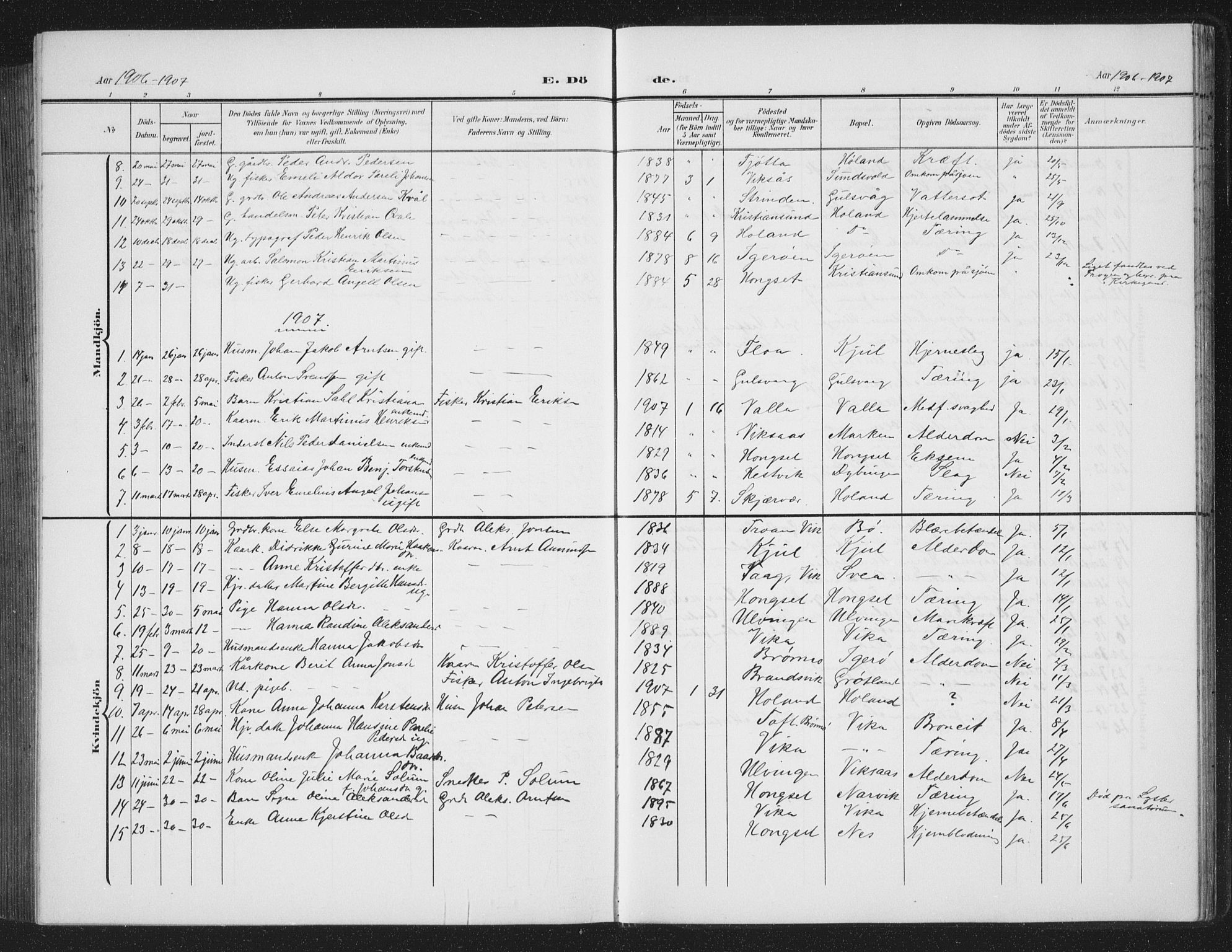 Ministerialprotokoller, klokkerbøker og fødselsregistre - Nordland, AV/SAT-A-1459/816/L0254: Parish register (copy) no. 816C04, 1905-1934