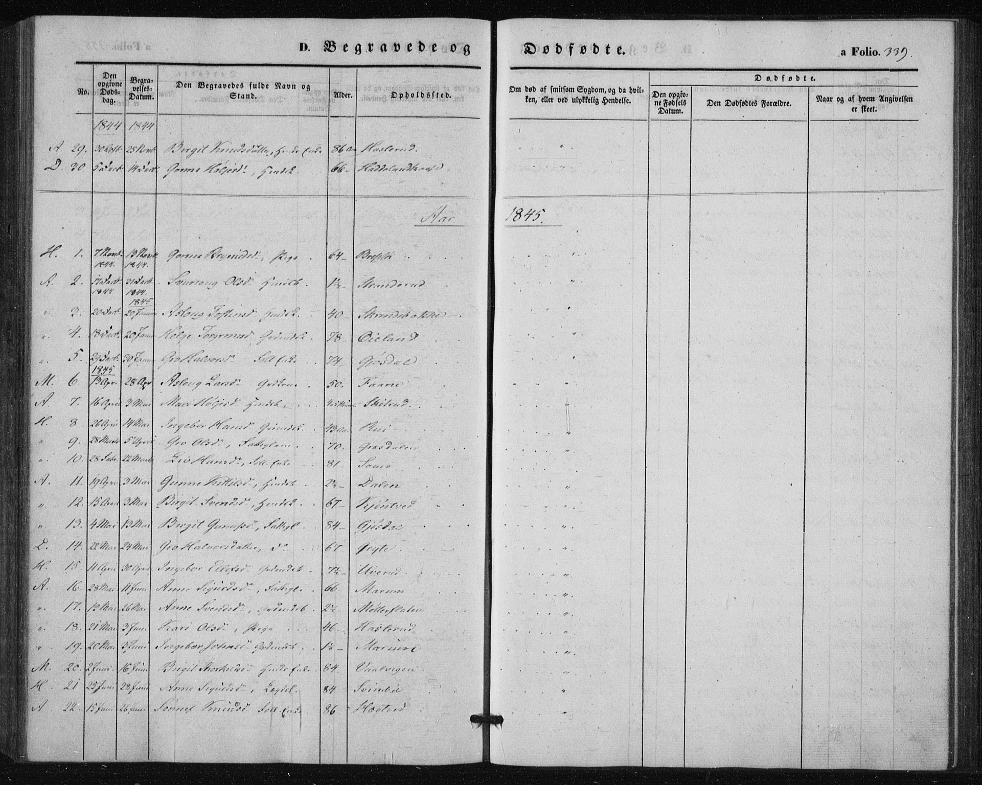 Tinn kirkebøker, SAKO/A-308/F/Fa/L0005: Parish register (official) no. I 5, 1844-1856, p. 339
