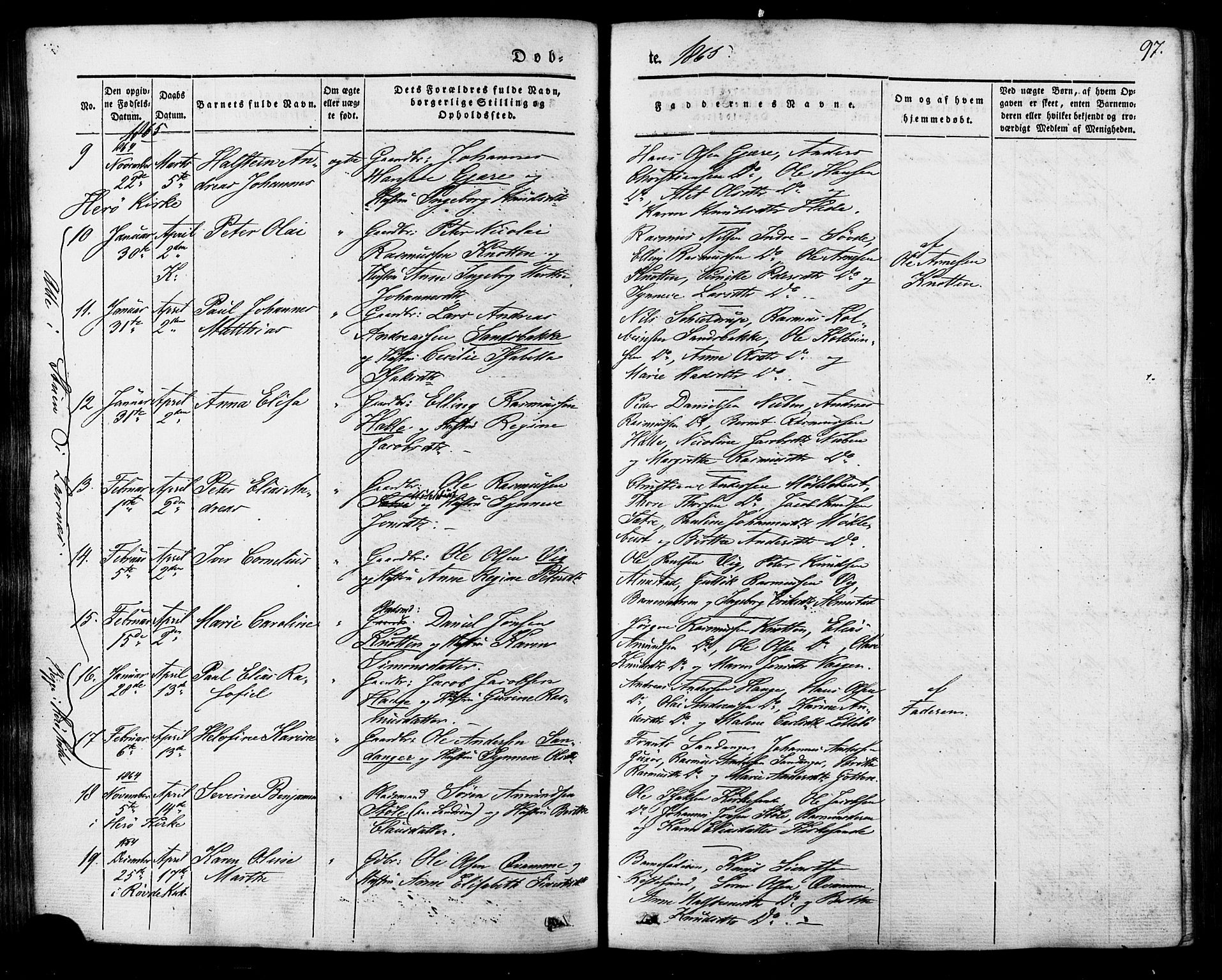 Ministerialprotokoller, klokkerbøker og fødselsregistre - Møre og Romsdal, AV/SAT-A-1454/503/L0034: Parish register (official) no. 503A02, 1841-1884, p. 97