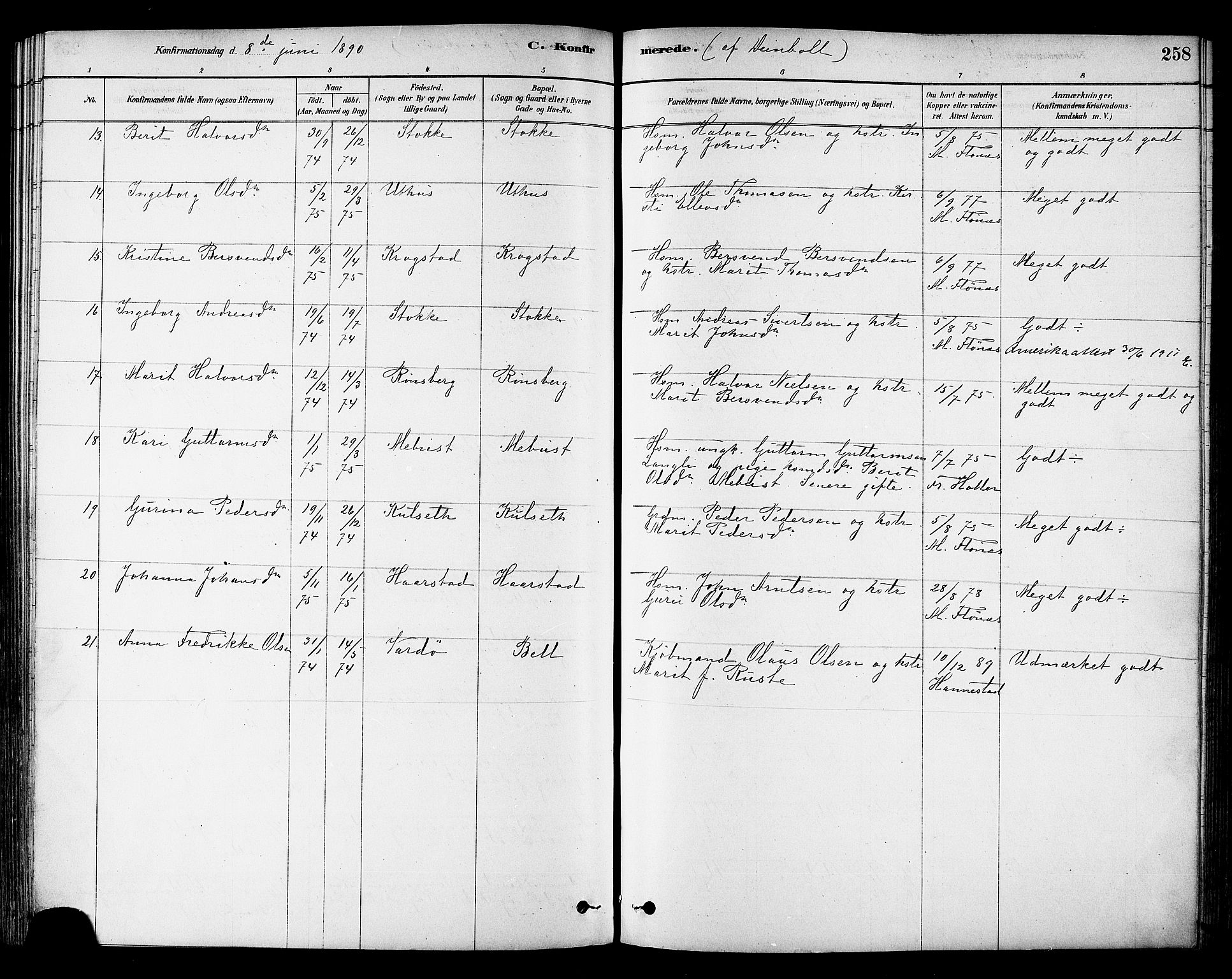 Ministerialprotokoller, klokkerbøker og fødselsregistre - Sør-Trøndelag, SAT/A-1456/695/L1148: Parish register (official) no. 695A08, 1878-1891, p. 258