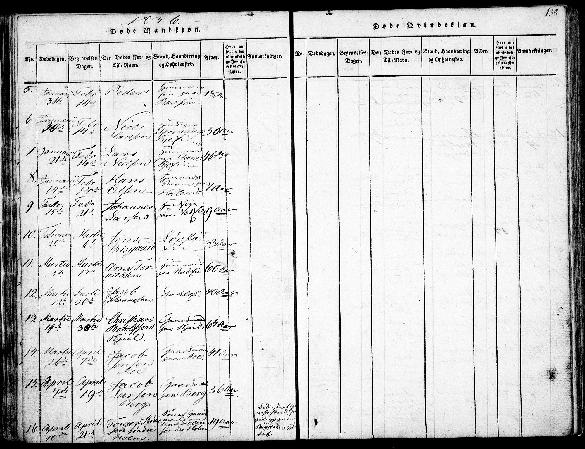 Nittedal prestekontor Kirkebøker, AV/SAO-A-10365a/F/Fa/L0003: Parish register (official) no. I 3, 1814-1836, p. 138