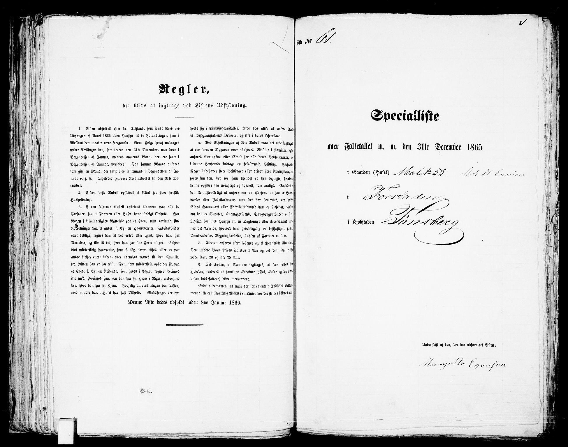 RA, 1865 census for Tønsberg, 1865, p. 140