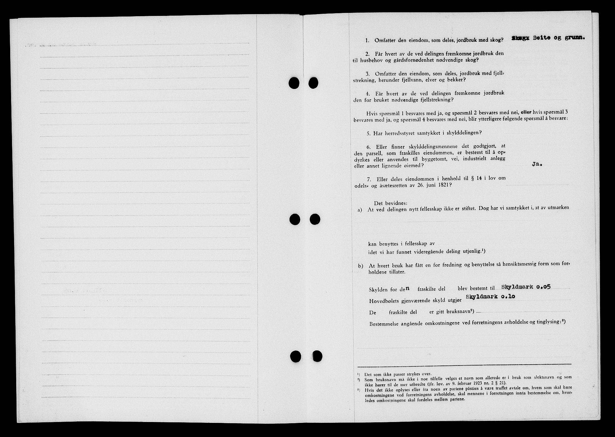 Flekkefjord sorenskriveri, SAK/1221-0001/G/Gb/Gba/L0059: Mortgage book no. A-7, 1944-1945, Diary no: : 227/1944