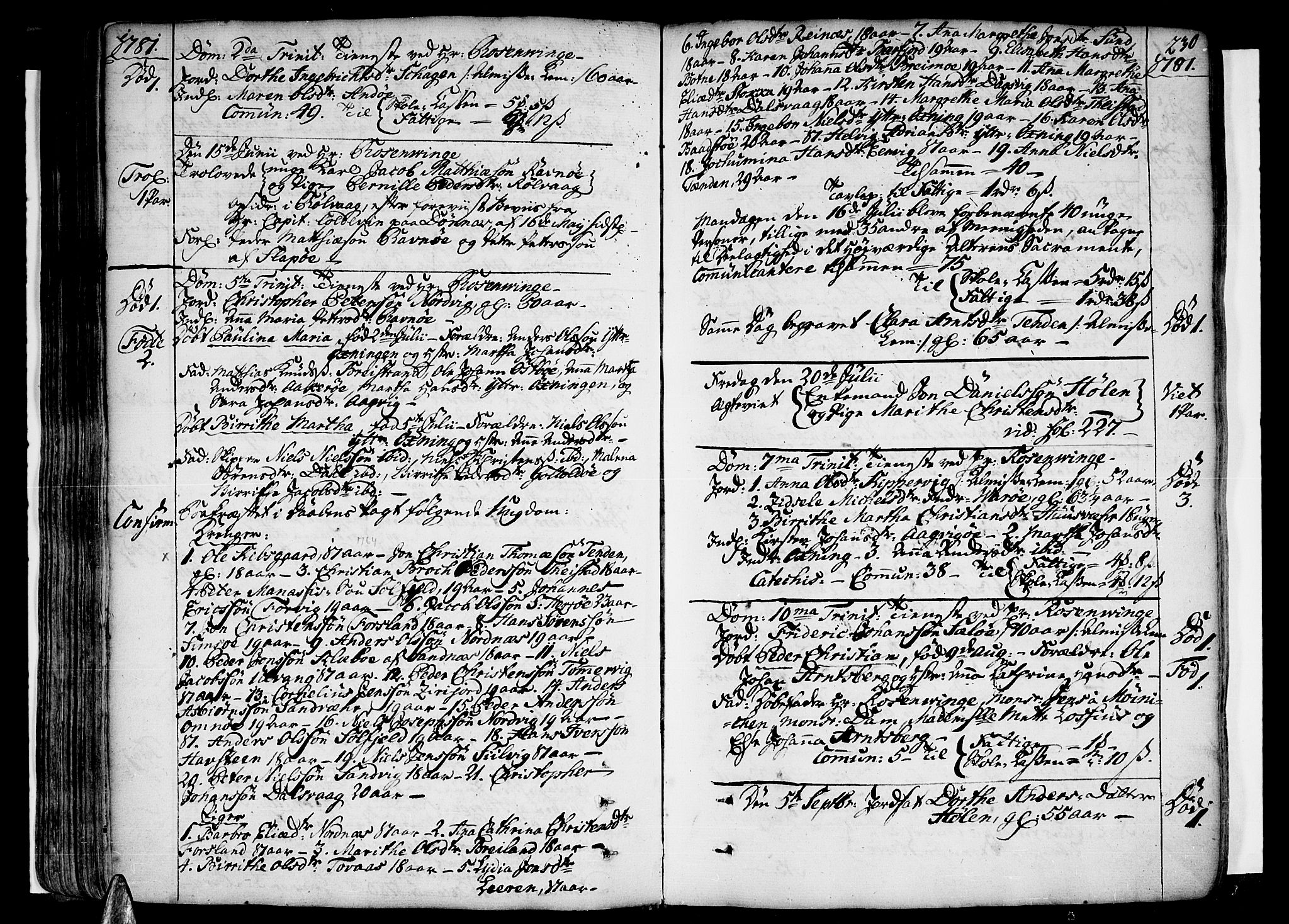 Ministerialprotokoller, klokkerbøker og fødselsregistre - Nordland, SAT/A-1459/830/L0441: Parish register (official) no. 830A07 /3, 1776-1800, p. 230