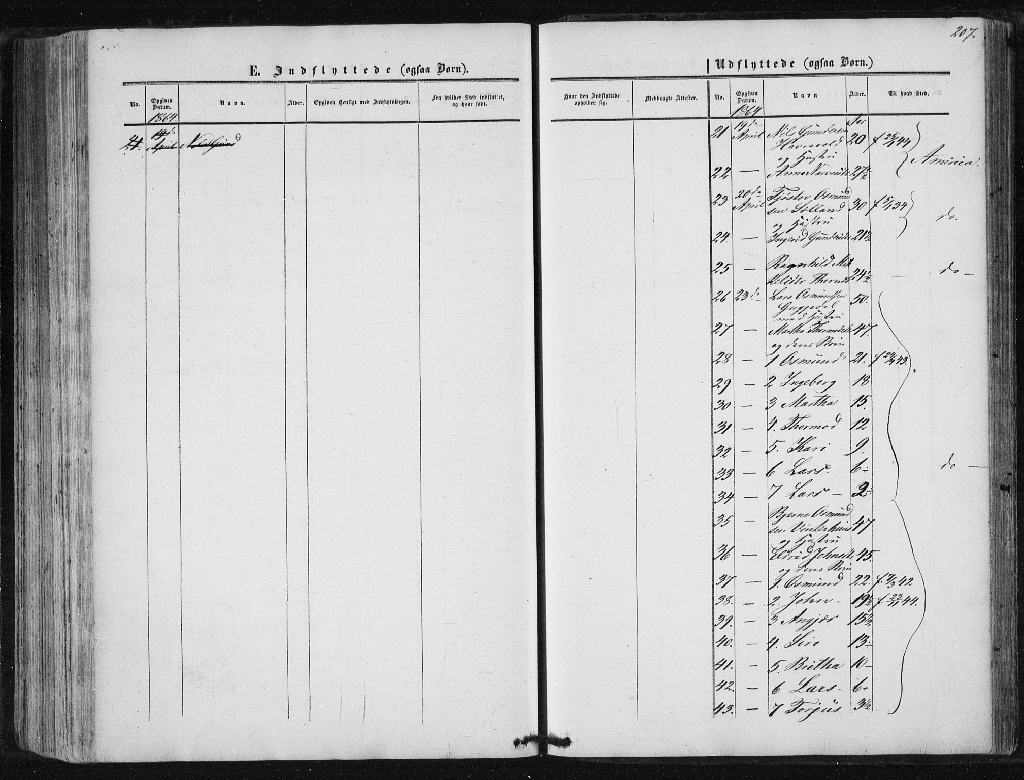 Suldal sokneprestkontor, AV/SAST-A-101845/01/IV/L0009: Parish register (official) no. A 9, 1854-1868, p. 207