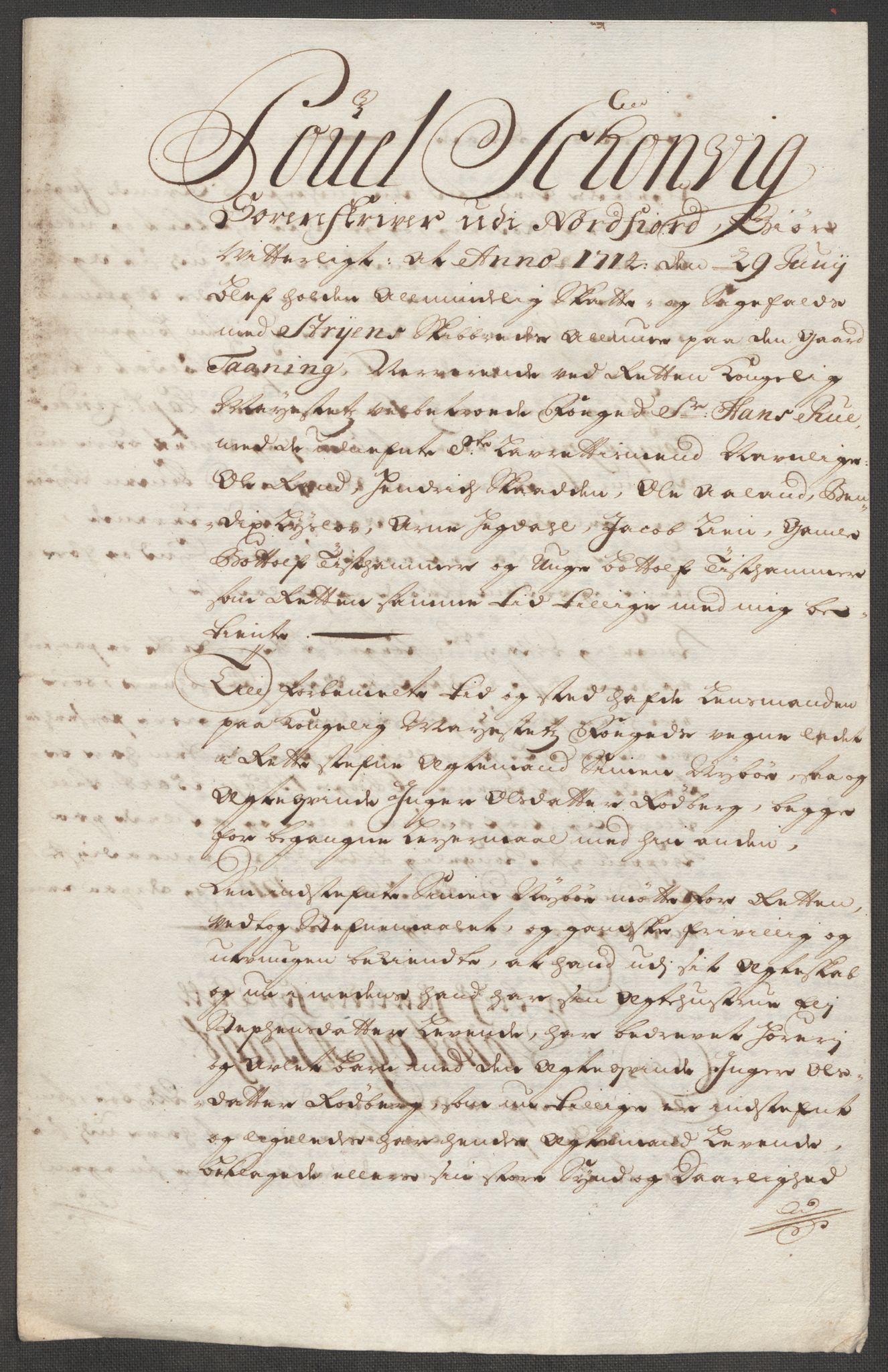 Rentekammeret inntil 1814, Reviderte regnskaper, Fogderegnskap, AV/RA-EA-4092/R53/L3438: Fogderegnskap Sunn- og Nordfjord, 1714, p. 265