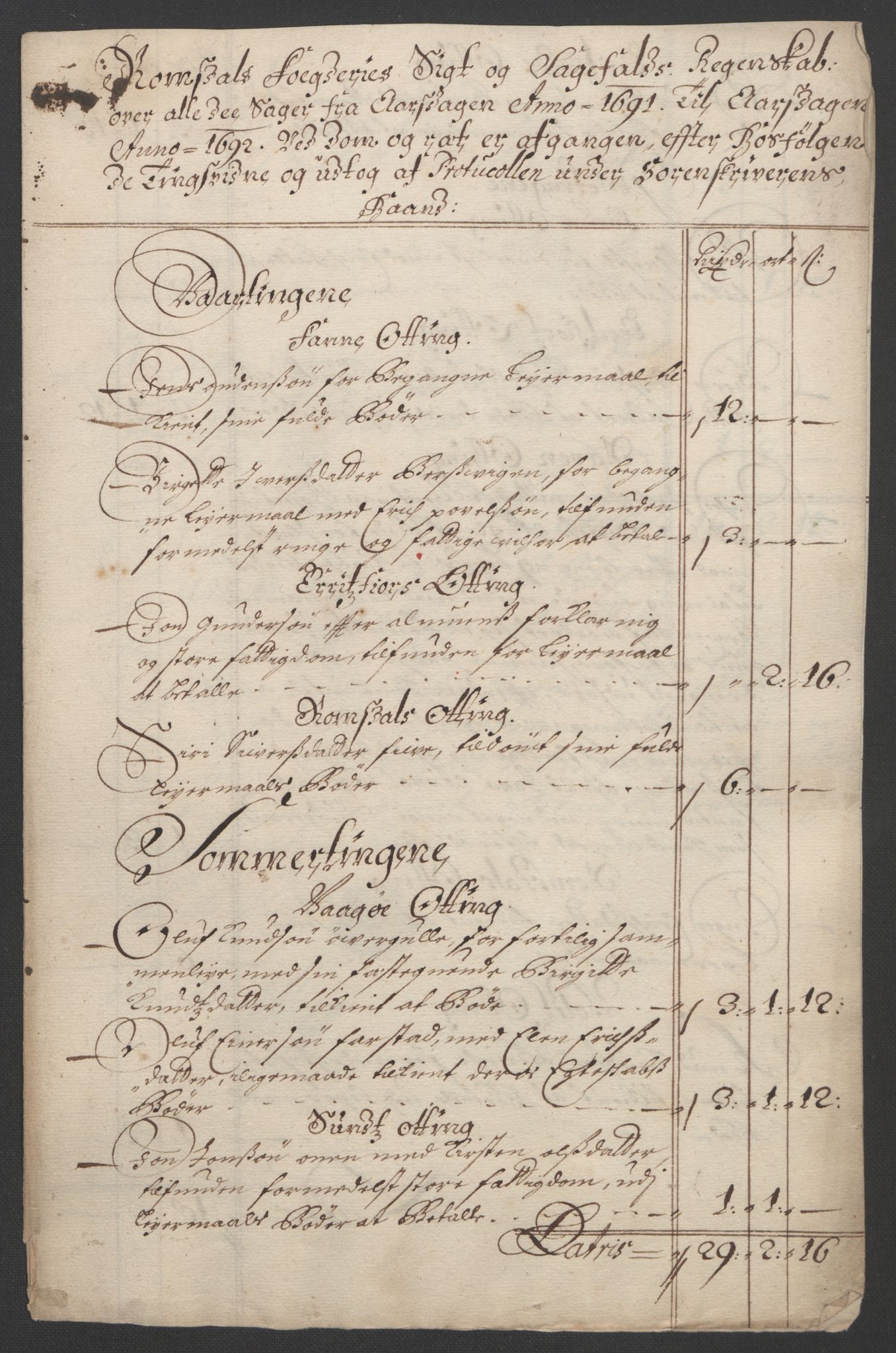 Rentekammeret inntil 1814, Reviderte regnskaper, Fogderegnskap, AV/RA-EA-4092/R55/L3649: Fogderegnskap Romsdal, 1690-1691, p. 324