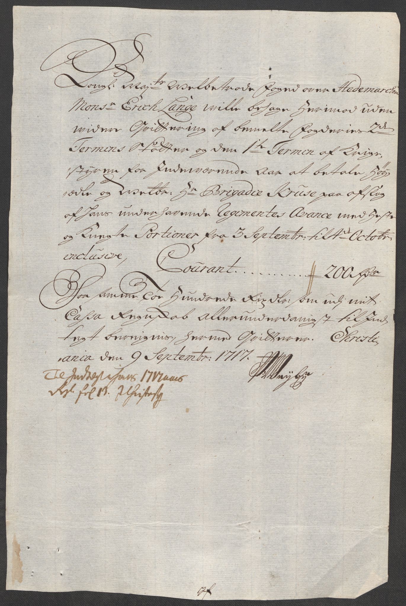 Rentekammeret inntil 1814, Reviderte regnskaper, Fogderegnskap, RA/EA-4092/R16/L1056: Fogderegnskap Hedmark, 1717, p. 405