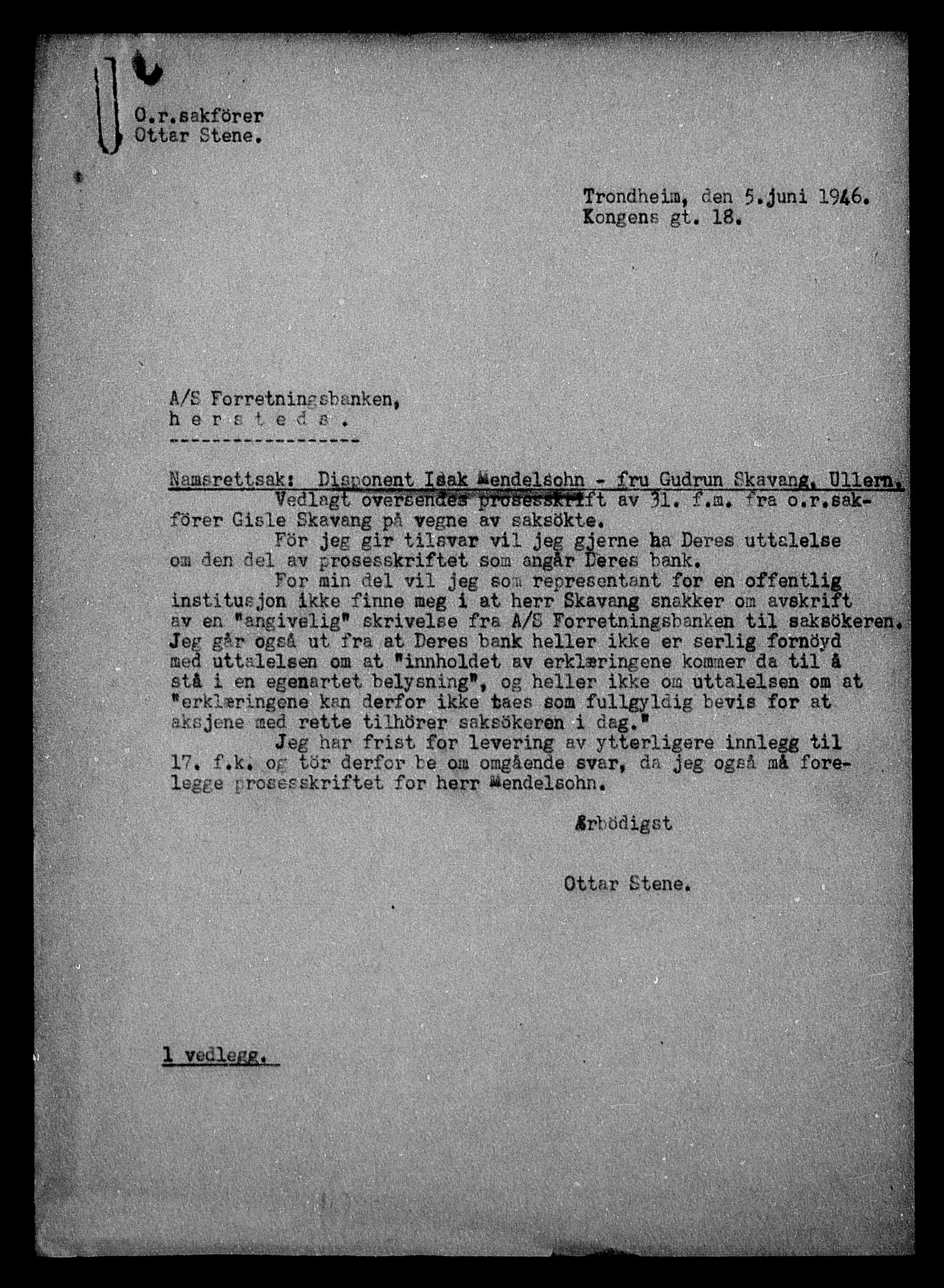 Justisdepartementet, Tilbakeføringskontoret for inndratte formuer, AV/RA-S-1564/H/Hc/Hca/L0909: --, 1945-1947, p. 88