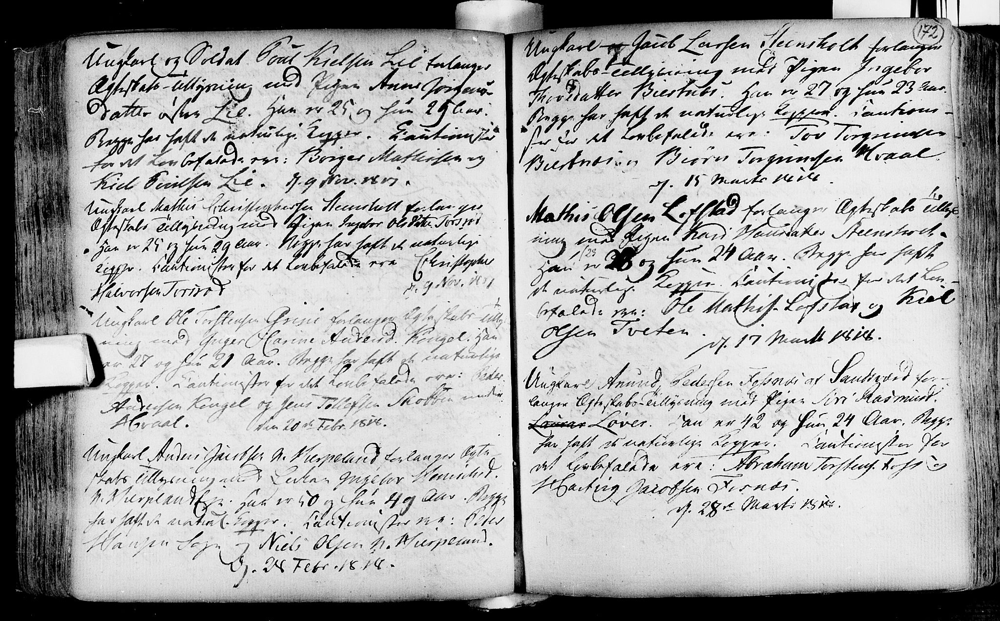 Lardal kirkebøker, SAKO/A-350/F/Fa/L0004: Parish register (official) no. i 4, 1733-1815, p. 172