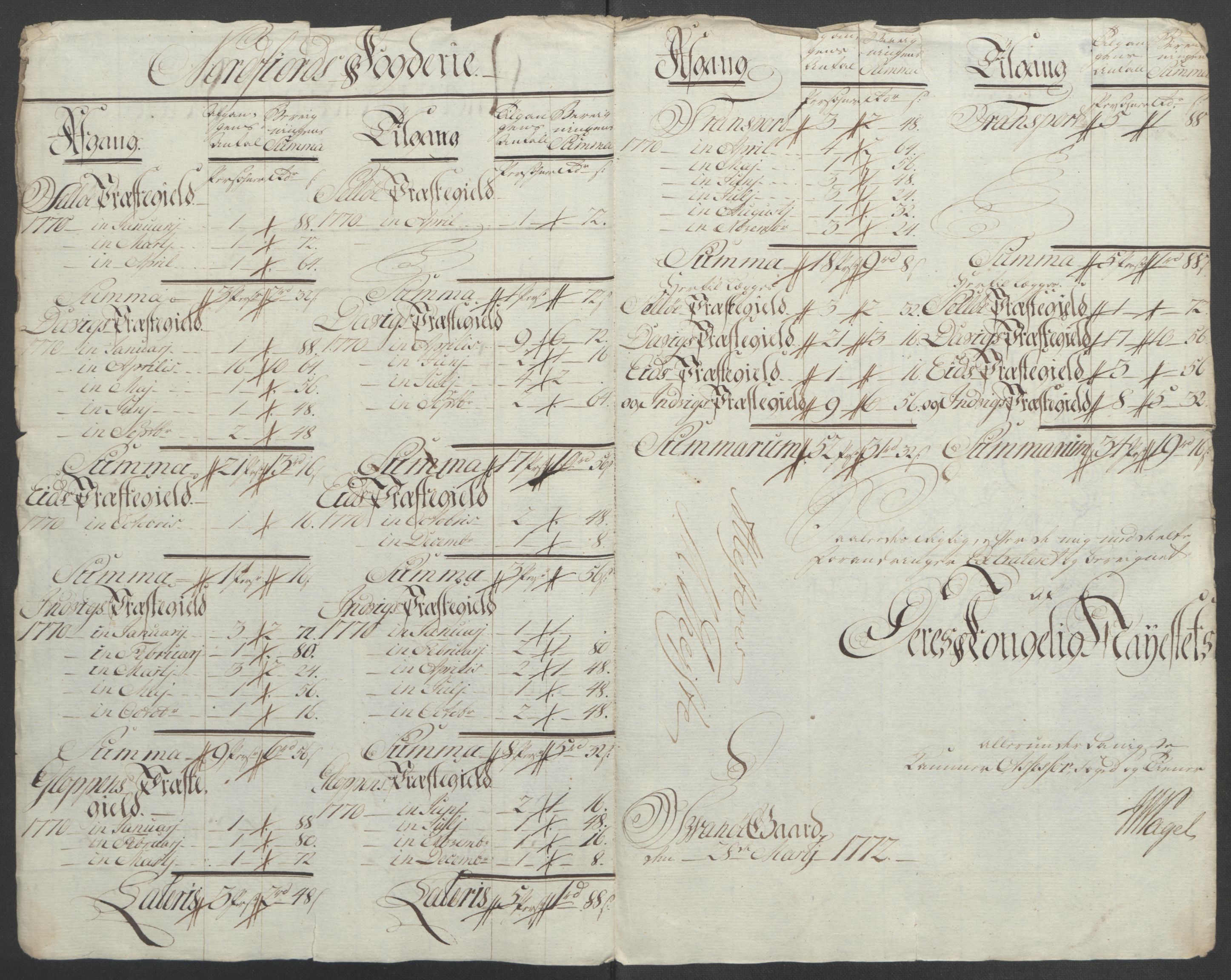 Rentekammeret inntil 1814, Reviderte regnskaper, Fogderegnskap, AV/RA-EA-4092/R53/L3550: Ekstraskatten Sunn- og Nordfjord, 1762-1771, p. 306