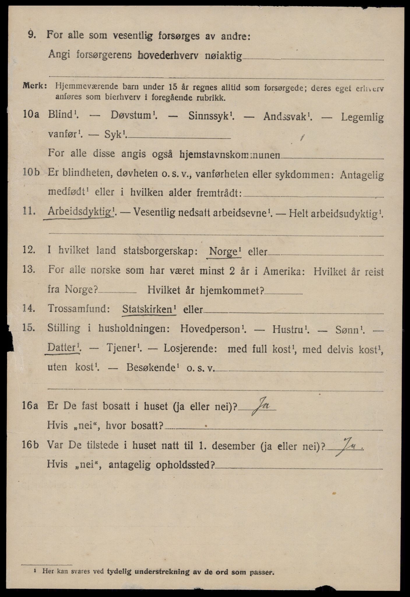 SAT, 1920 census for Rindal, 1920, p. 5151