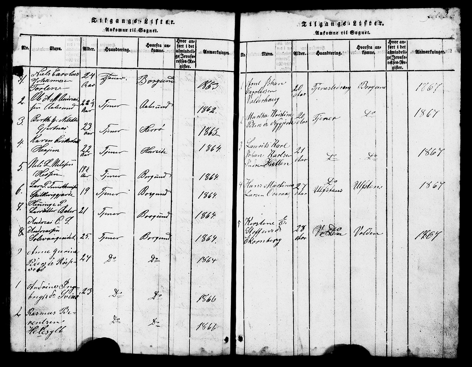 Ministerialprotokoller, klokkerbøker og fødselsregistre - Møre og Romsdal, SAT/A-1454/537/L0520: Parish register (copy) no. 537C01, 1819-1868, p. 316