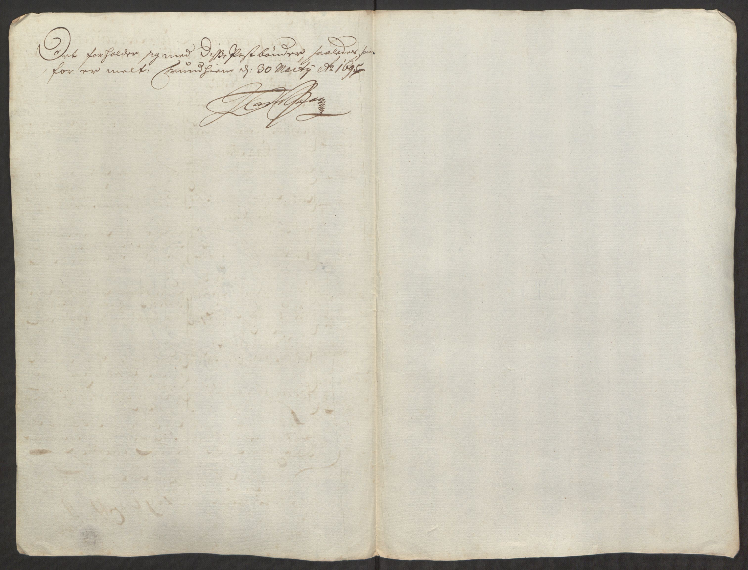 Rentekammeret inntil 1814, Reviderte regnskaper, Fogderegnskap, AV/RA-EA-4092/R60/L3944: Fogderegnskap Orkdal og Gauldal, 1694, p. 414