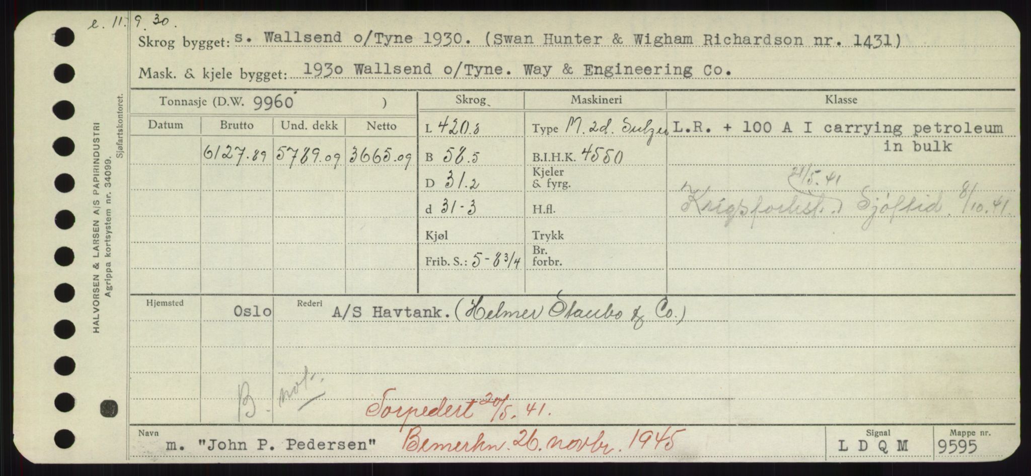 Sjøfartsdirektoratet med forløpere, Skipsmålingen, AV/RA-S-1627/H/Hd/L0019: Fartøy, J, p. 491