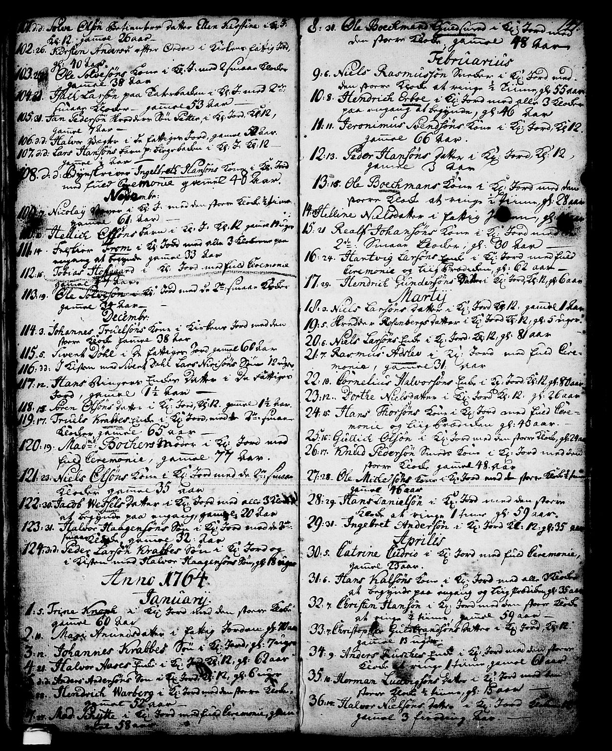 Skien kirkebøker, SAKO/A-302/G/Ga/L0001: Parish register (copy) no. 1, 1756-1791, p. 141