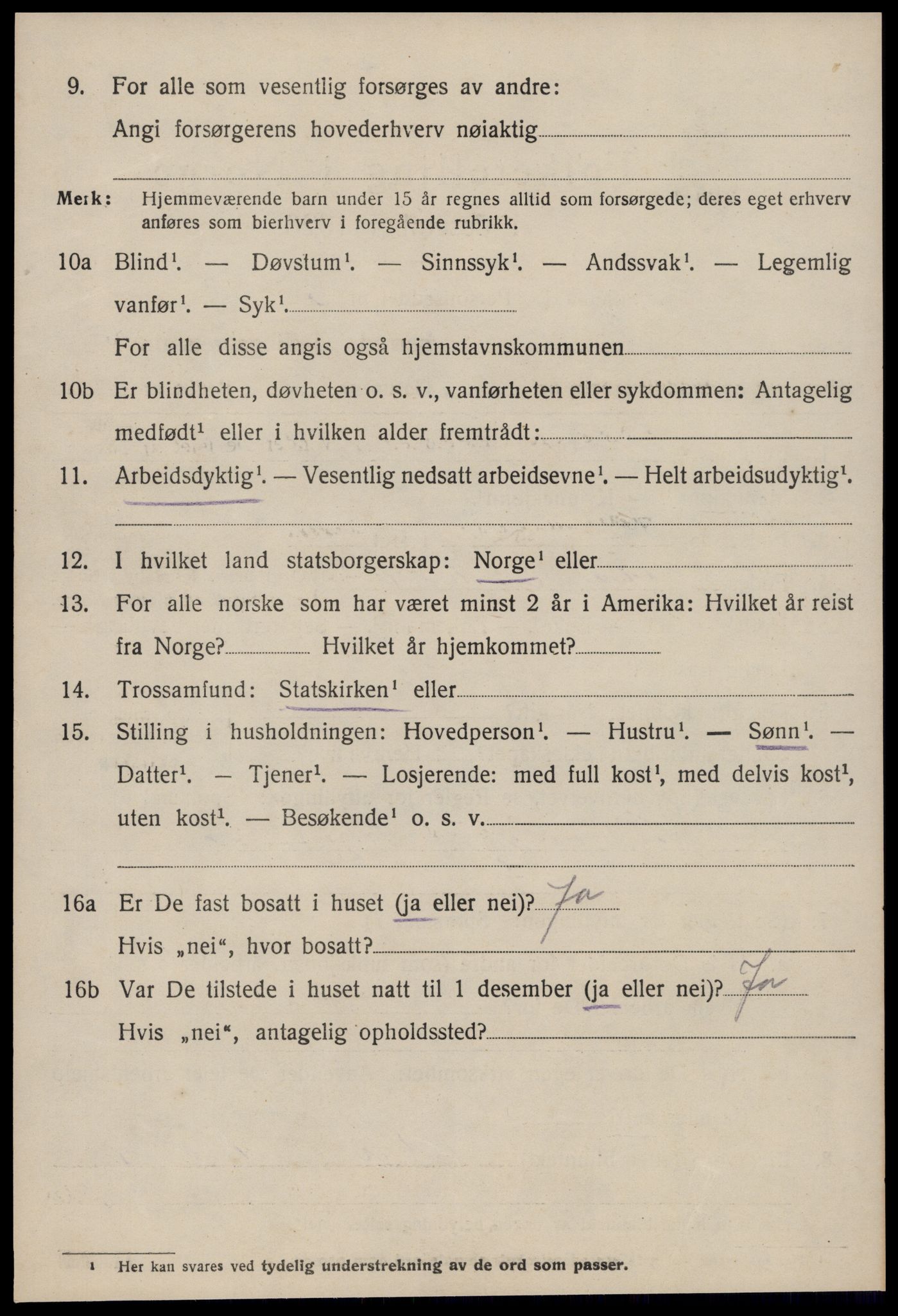 SAT, 1920 census for Aukra, 1920, p. 4844