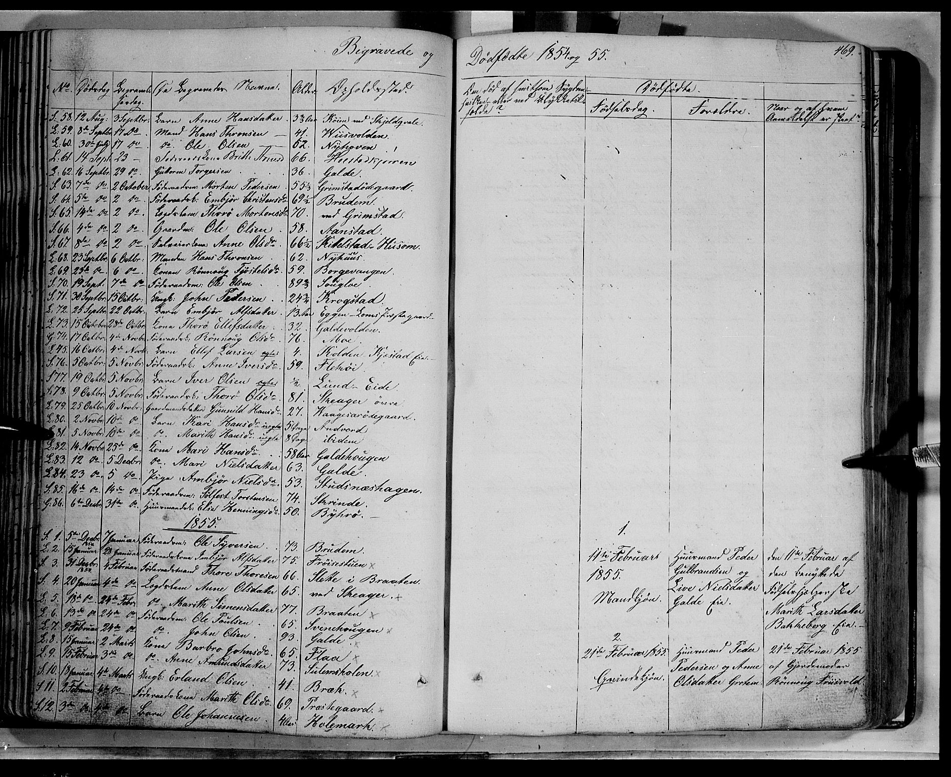 Lom prestekontor, SAH/PREST-070/K/L0006: Parish register (official) no. 6B, 1837-1863, p. 469
