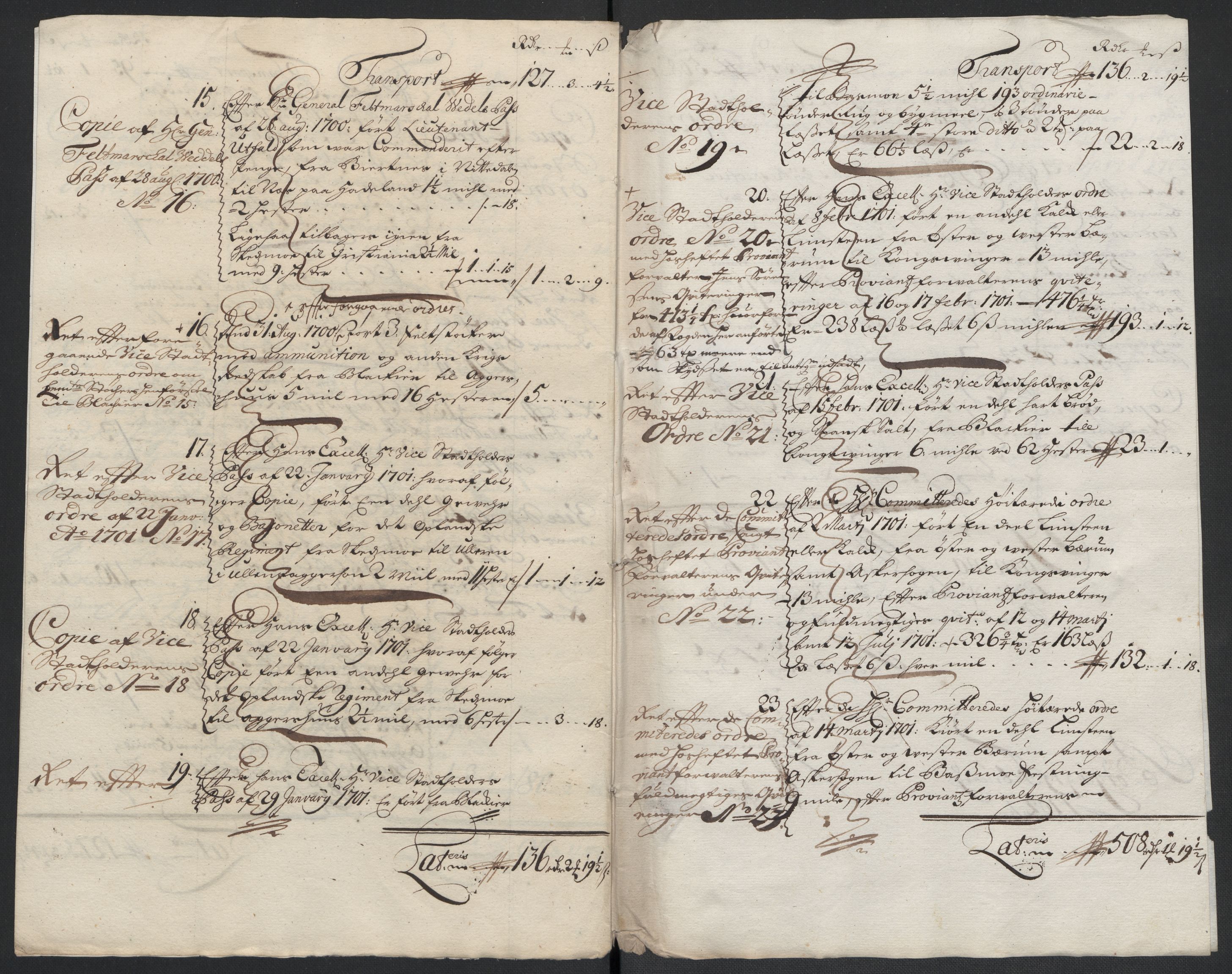 Rentekammeret inntil 1814, Reviderte regnskaper, Fogderegnskap, AV/RA-EA-4092/R11/L0584: Fogderegnskap Nedre Romerike, 1701, p. 235