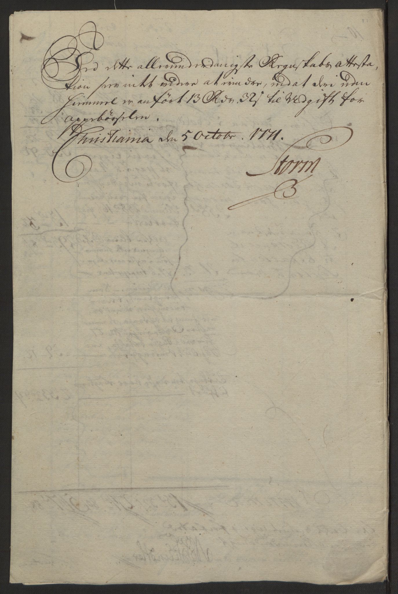 Rentekammeret inntil 1814, Reviderte regnskaper, Byregnskaper, AV/RA-EA-4066/R/Rh/L0163/0001: [H4] Kontribusjonsregnskap / Ekstraskatt, Holmestrand, 1762-1772, p. 187