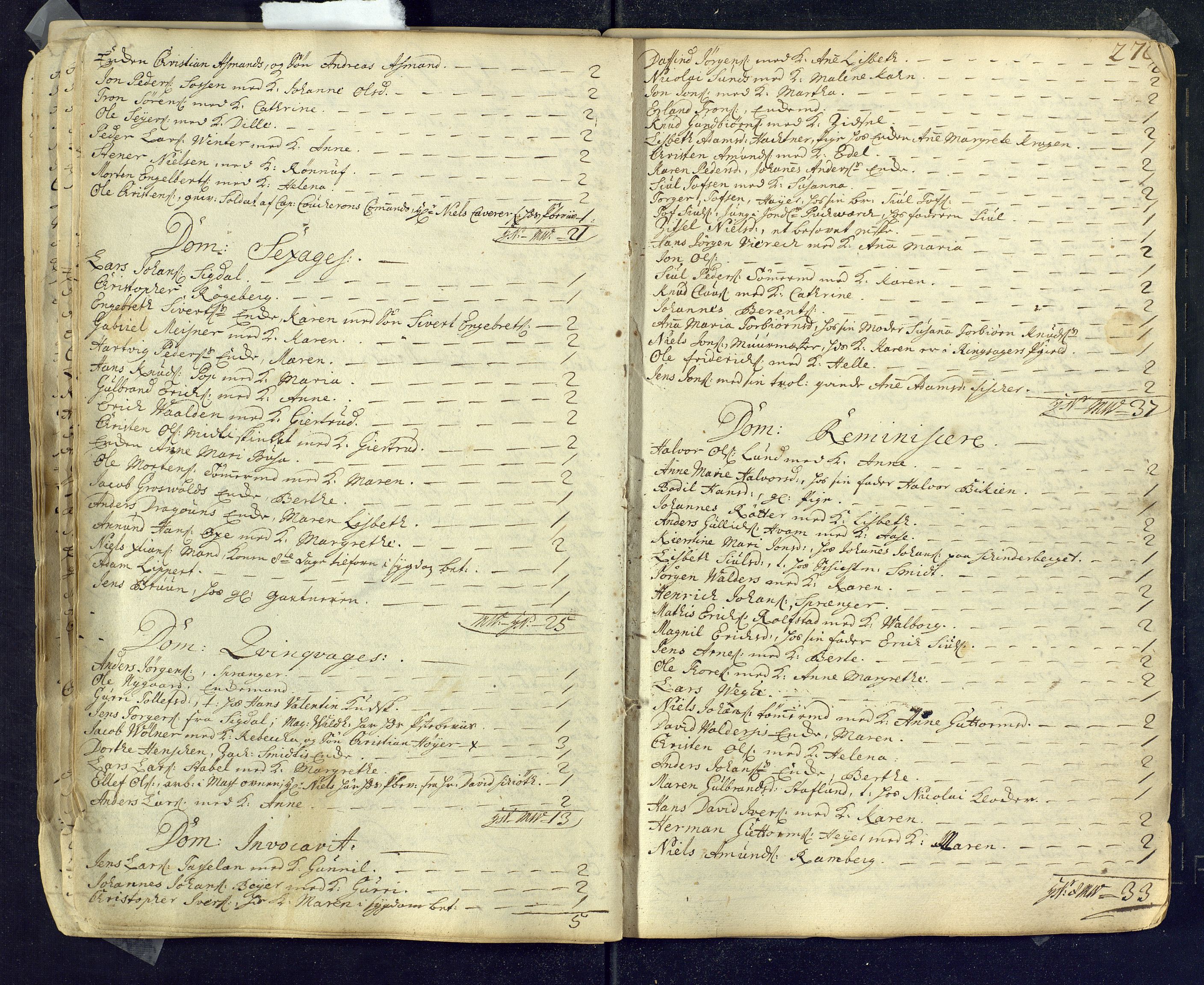 Kongsberg kirkebøker, SAKO/A-22/M/Ma/L0001: Communicants register no. 1, 1731-1739, p. 270