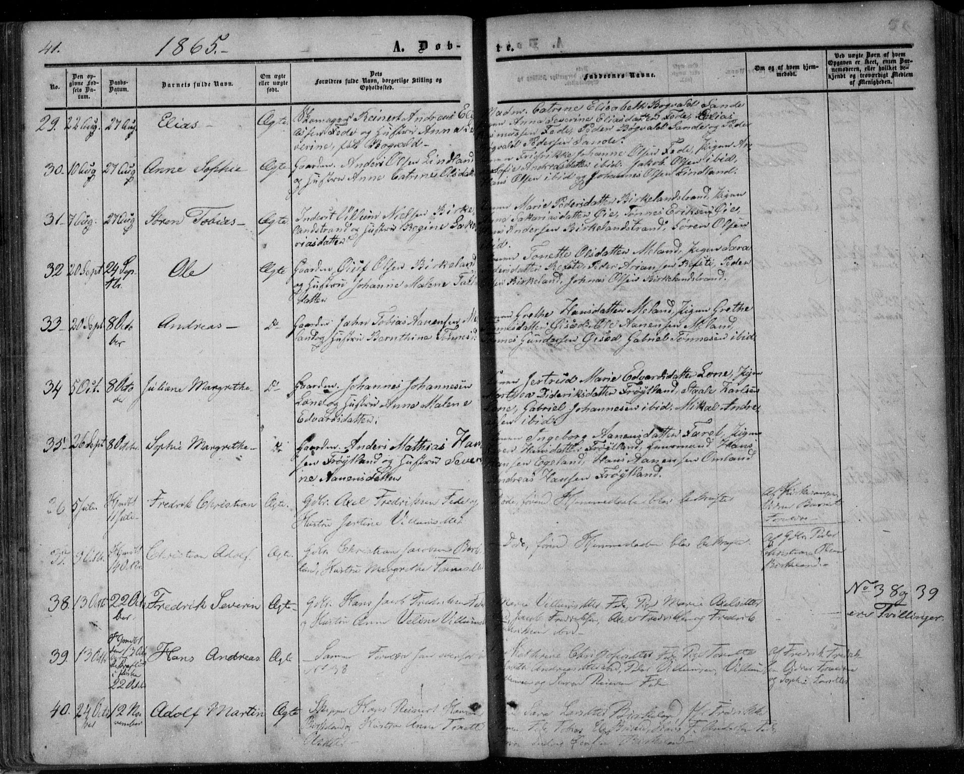 Kvinesdal sokneprestkontor, SAK/1111-0026/F/Fa/Faa/L0002: Parish register (official) no. A 2, 1850-1876, p. 51