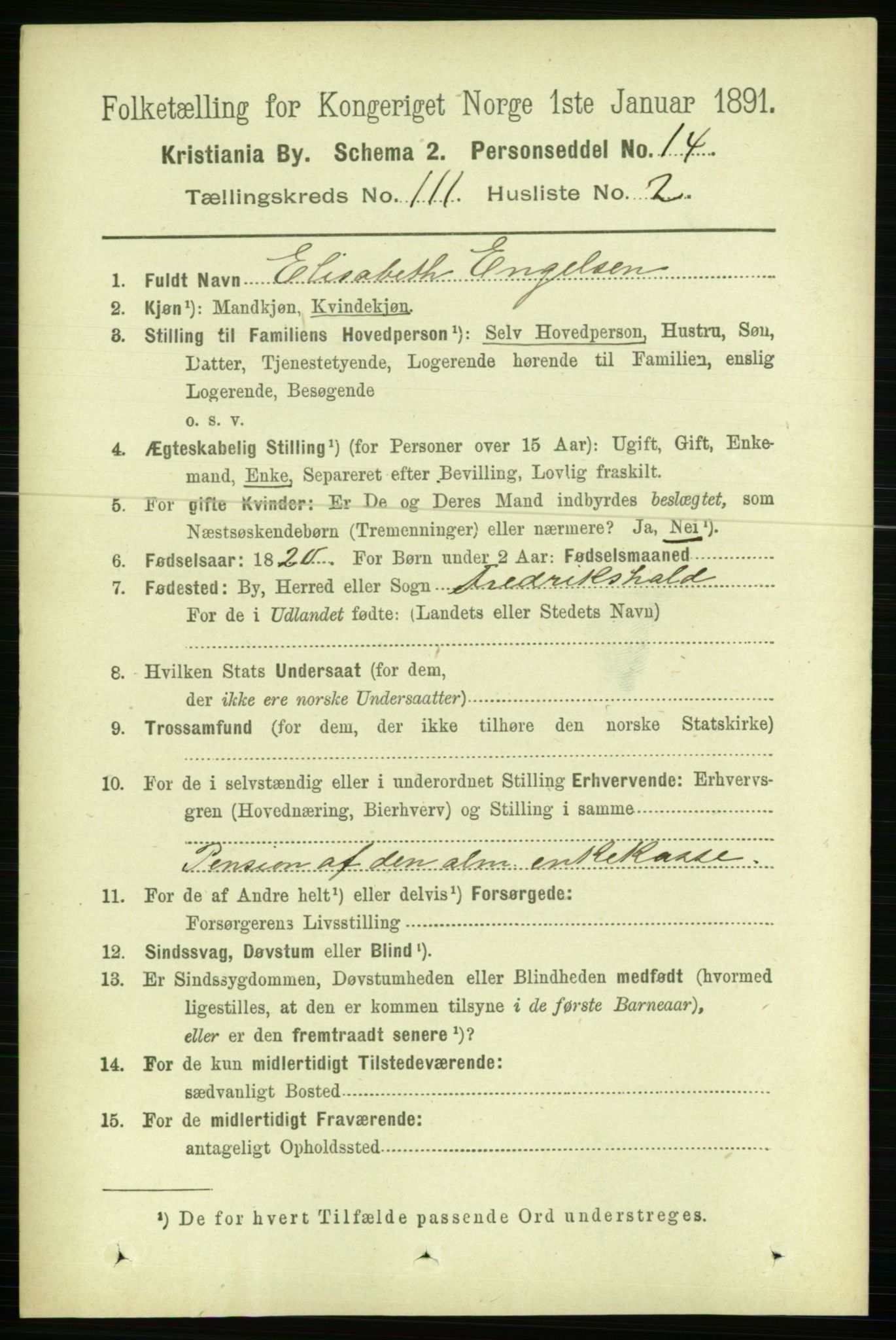 RA, 1891 census for 0301 Kristiania, 1891, p. 57938