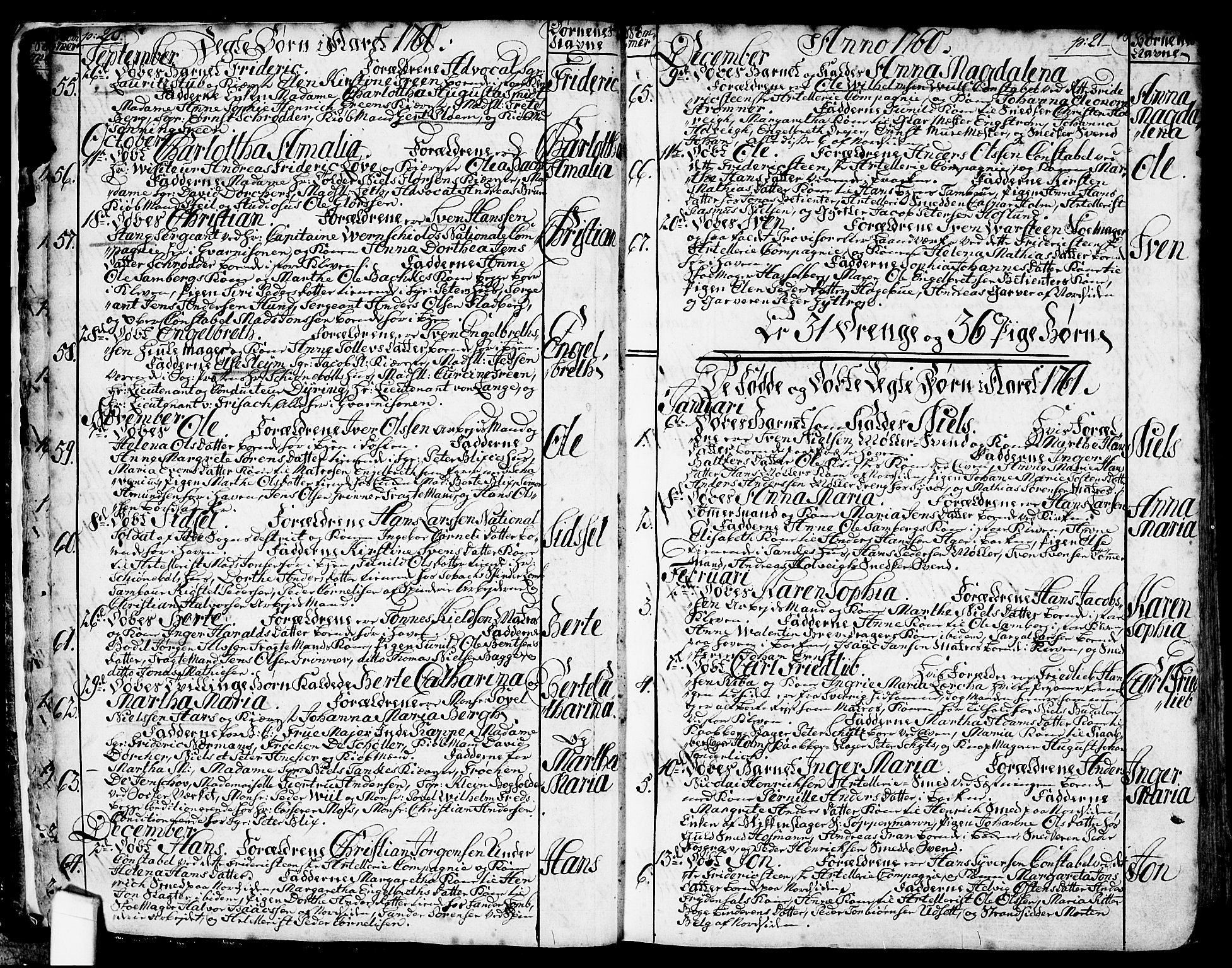 Halden prestekontor Kirkebøker, SAO/A-10909/F/Fa/L0001: Parish register (official) no. I 1, 1758-1791, p. 20-21