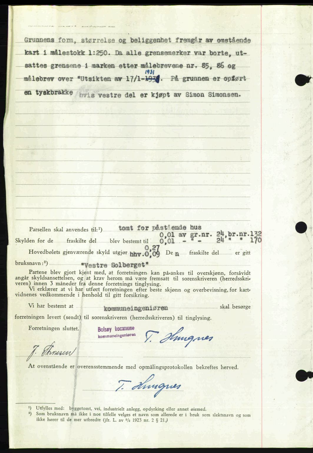 Romsdal sorenskriveri, AV/SAT-A-4149/1/2/2C: Mortgage book no. A24, 1947-1947, Diary no: : 2229/1947