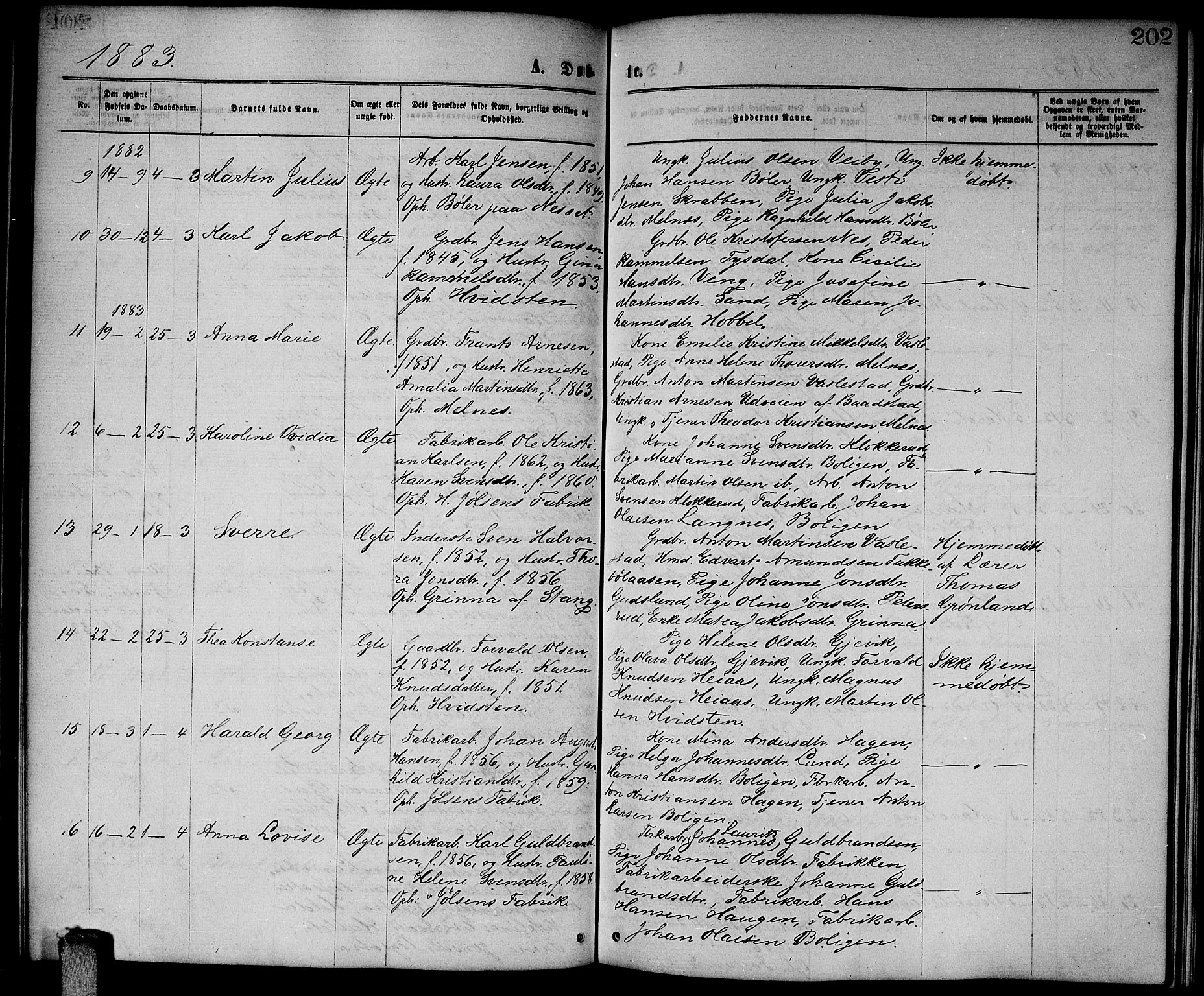 Enebakk prestekontor Kirkebøker, SAO/A-10171c/G/Ga/L0005: Parish register (copy) no. I 5, 1867-1888, p. 202