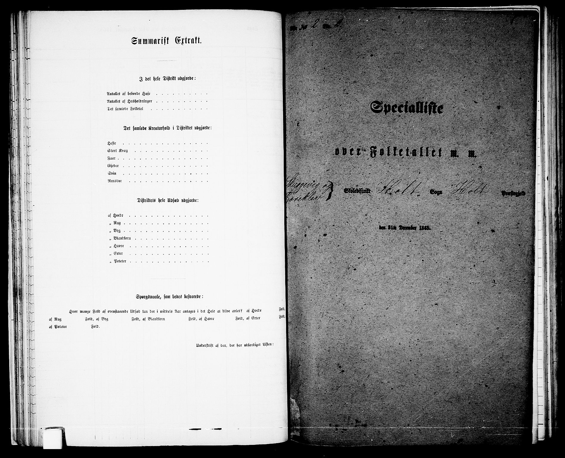 RA, 1865 census for Holt/Holt, 1865, p. 40