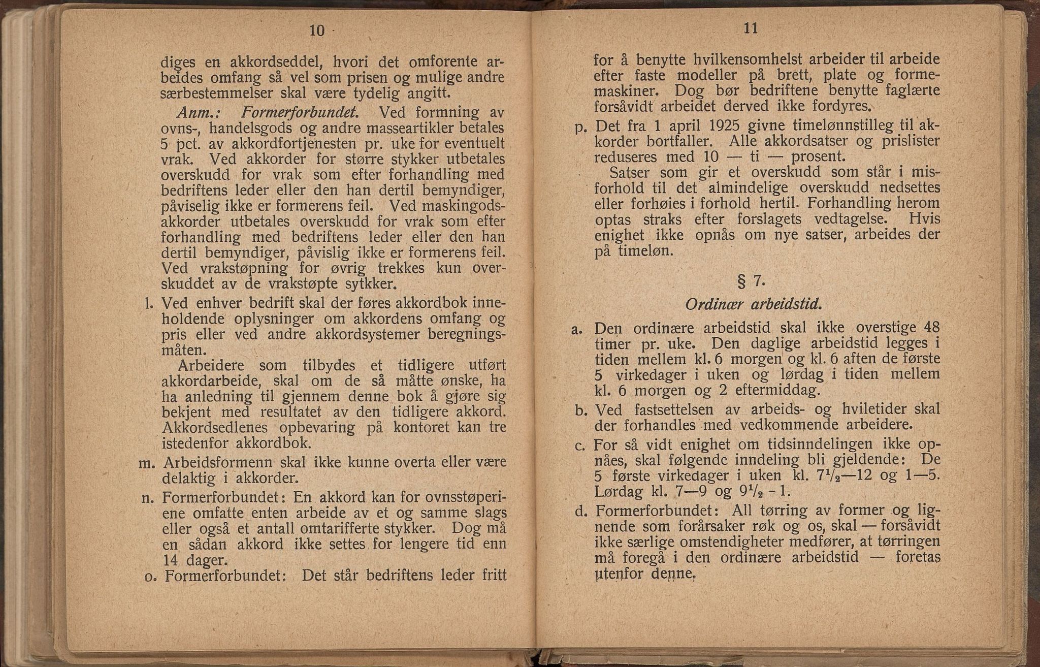 Norsk jern- og metallarbeiderforbund, AAB/ARK-1659/O/L0001/0011: Verkstedsoverenskomsten / Verkstedsoverenskomsten, 1926