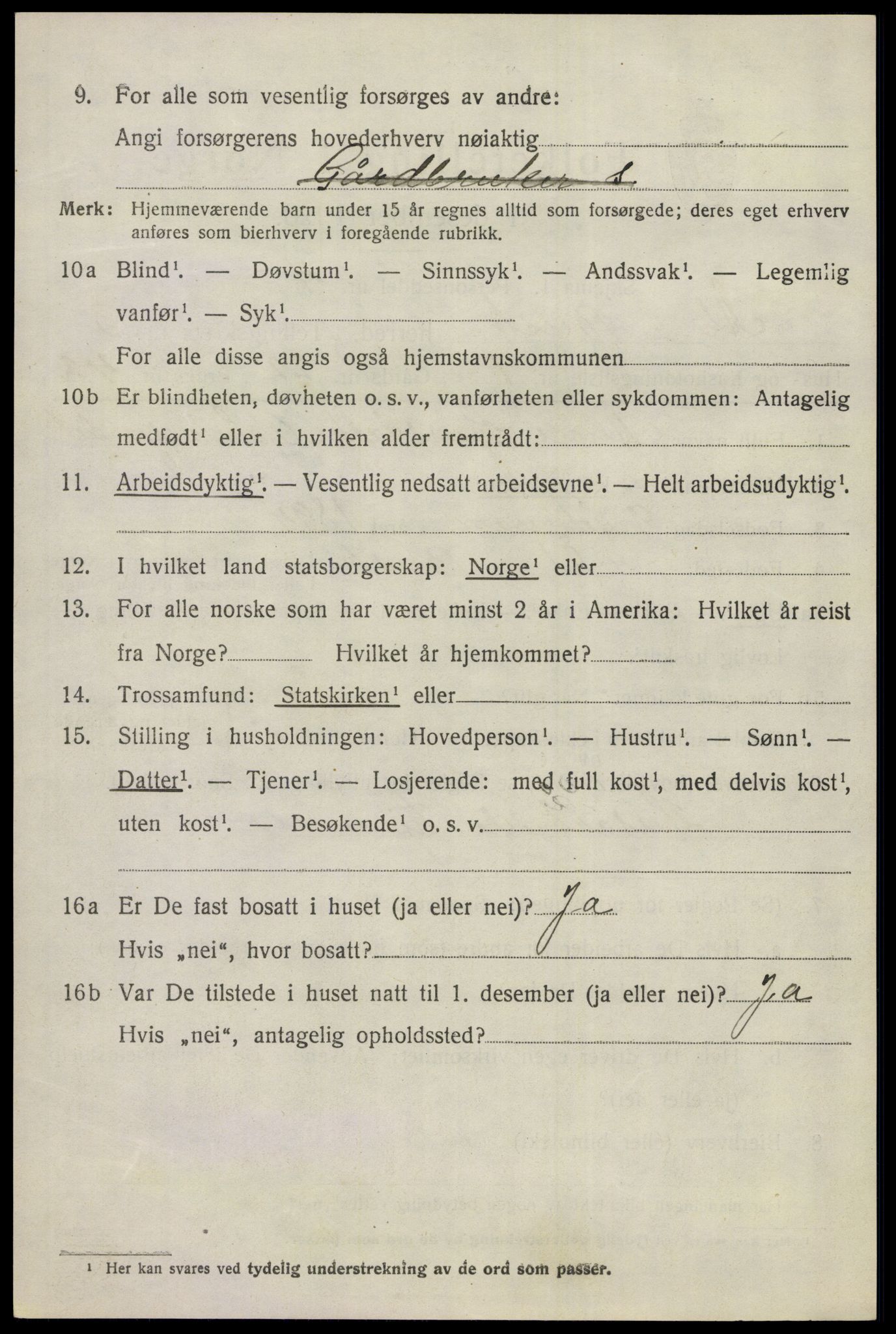 SAKO, 1920 census for Ål, 1920, p. 2383