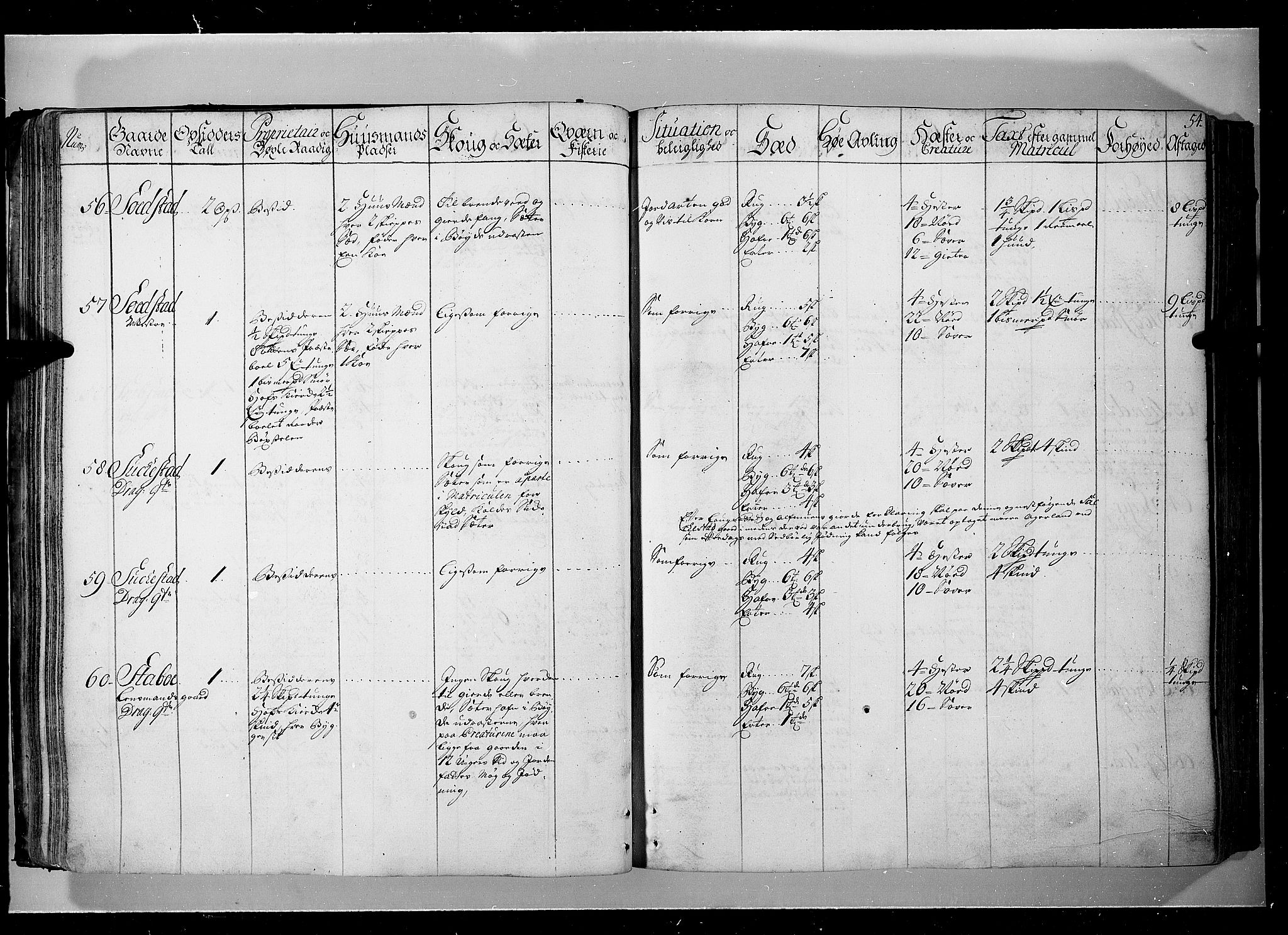 Rentekammeret inntil 1814, Realistisk ordnet avdeling, AV/RA-EA-4070/N/Nb/Nbf/L0104: Hadeland, Toten og Valdres eksaminasjonsprotokoll, 1723, p. 53b-54a