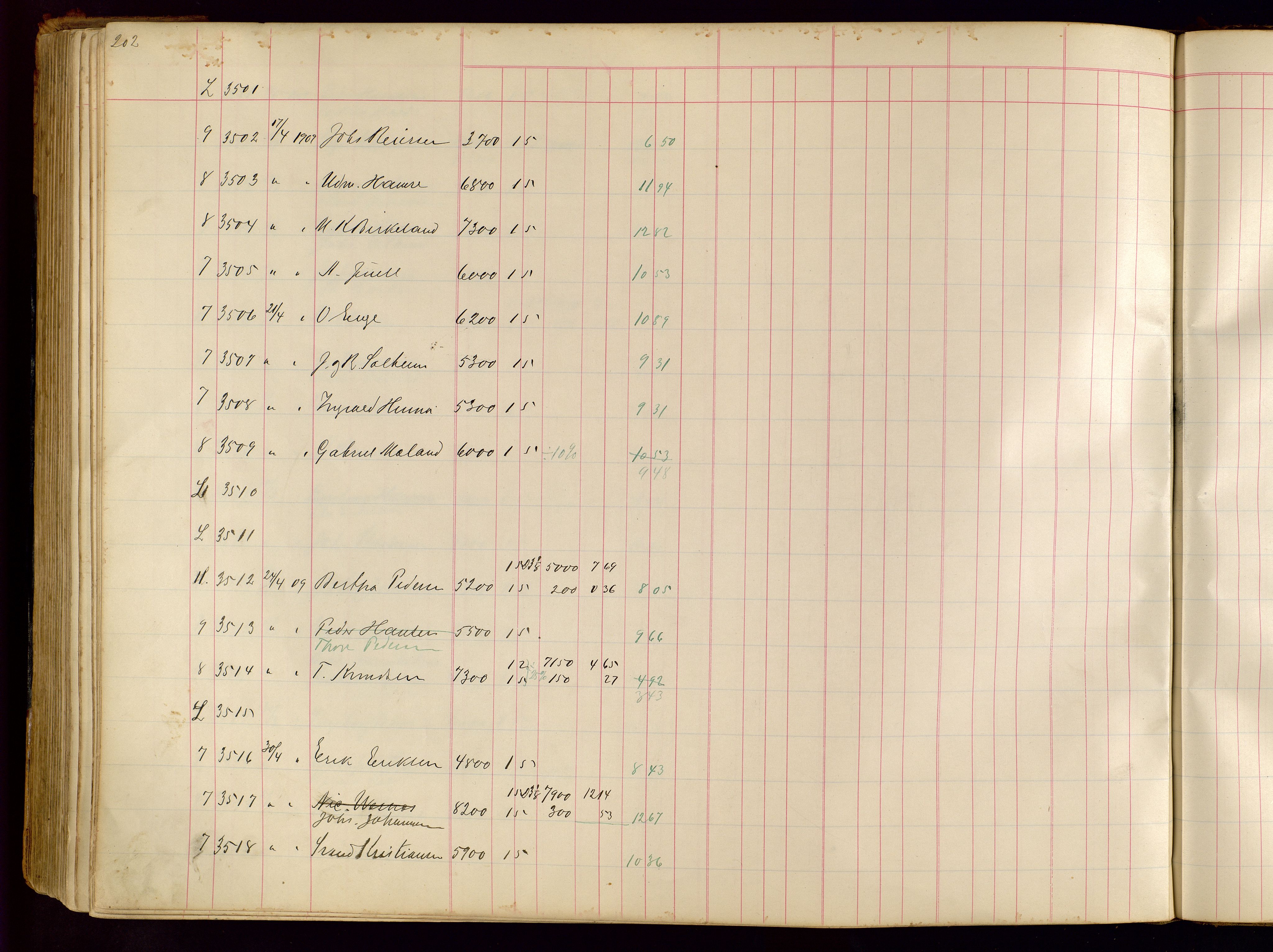 Norges Brannkasse Stavanger, AV/SAST-A-102143/F/Fc/L0001: Brannkontingentprotokoll, 1903-1912, p. 202