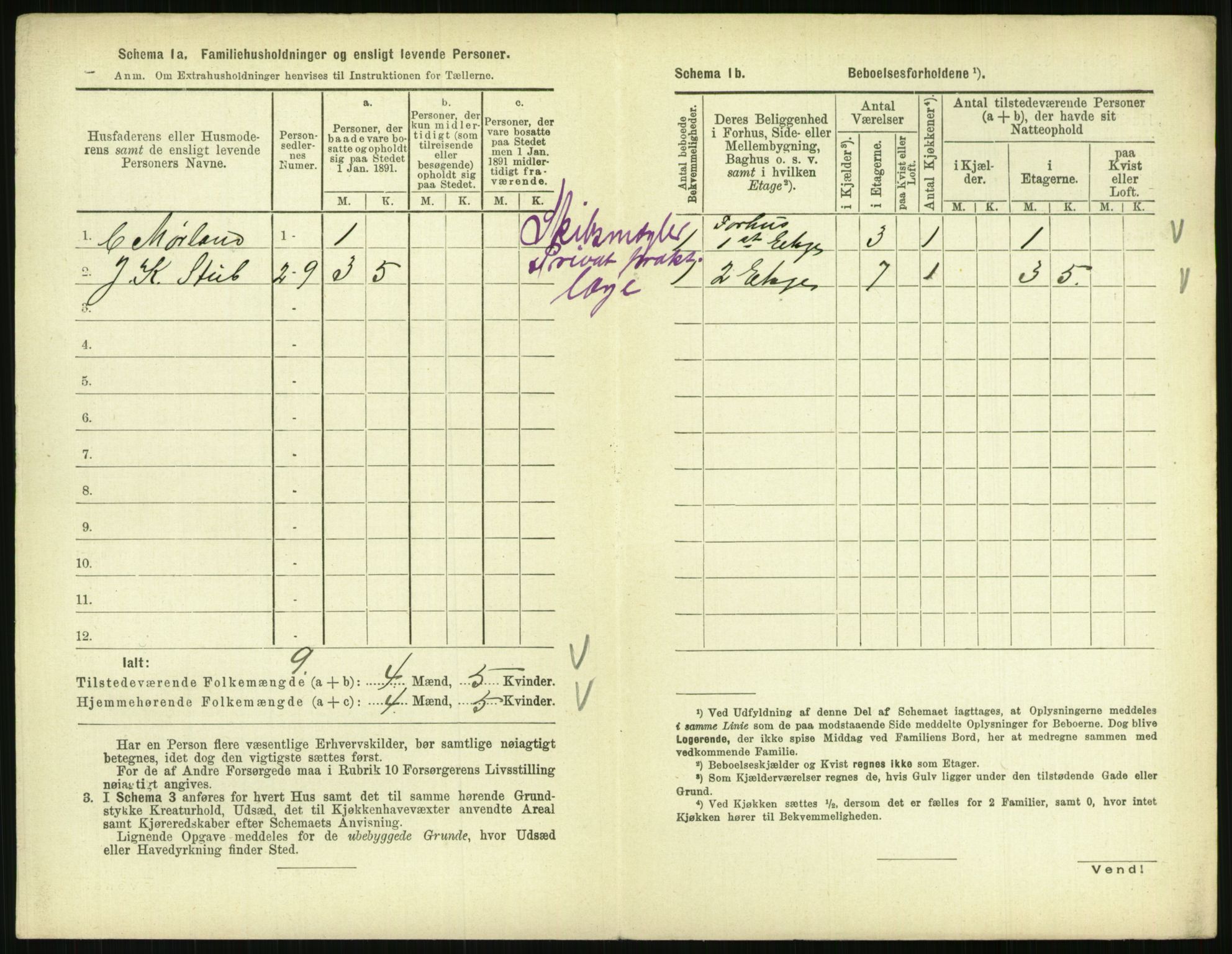 RA, 1891 census for 0801 Kragerø, 1891, p. 989