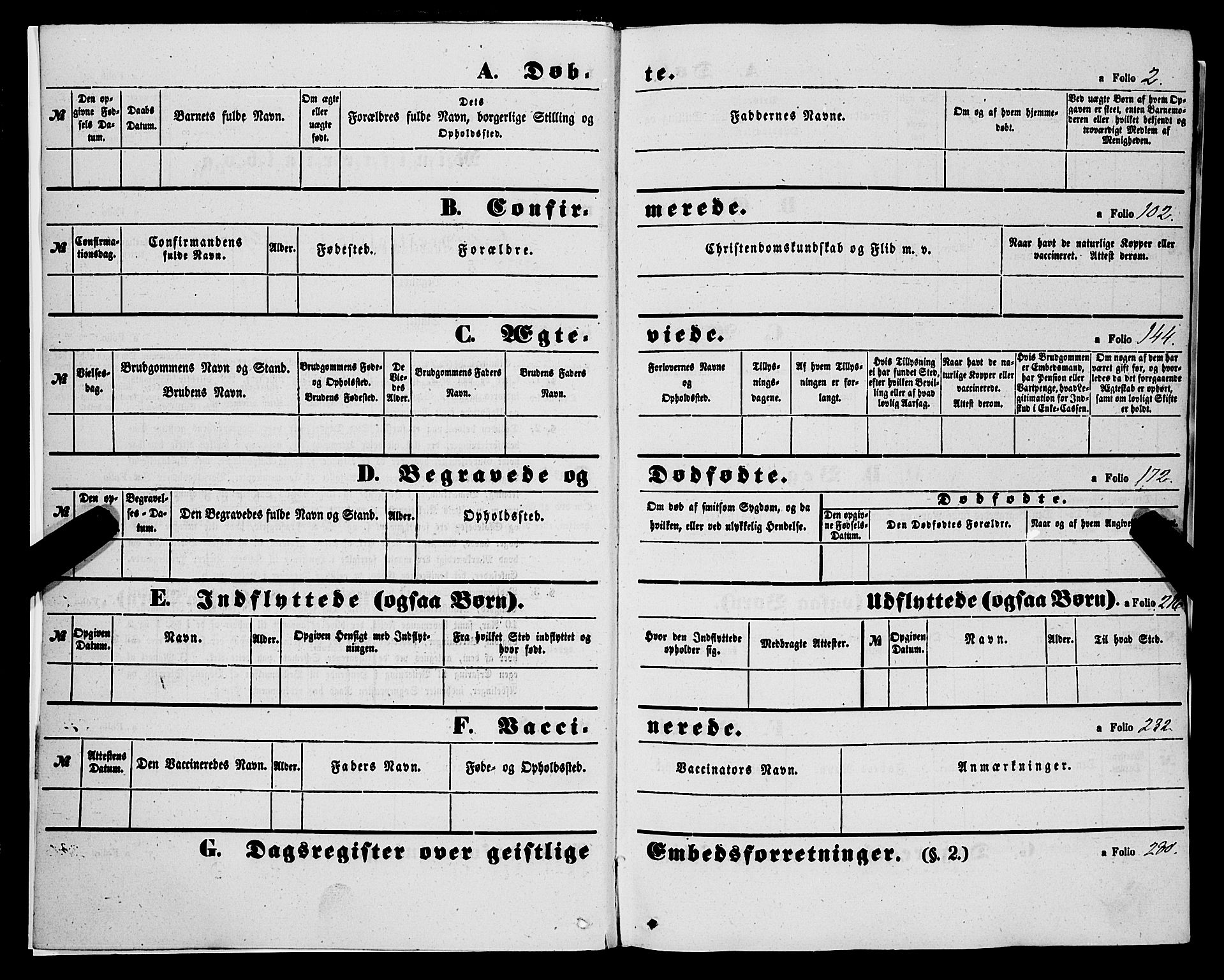 Luster sokneprestembete, AV/SAB-A-81101/H/Haa/Haaa/L0007: Parish register (official) no. A 7, 1849-1859