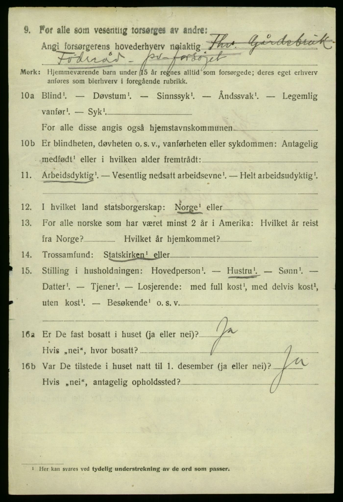 SAB, 1920 census for Hjelme, 1920, p. 1933