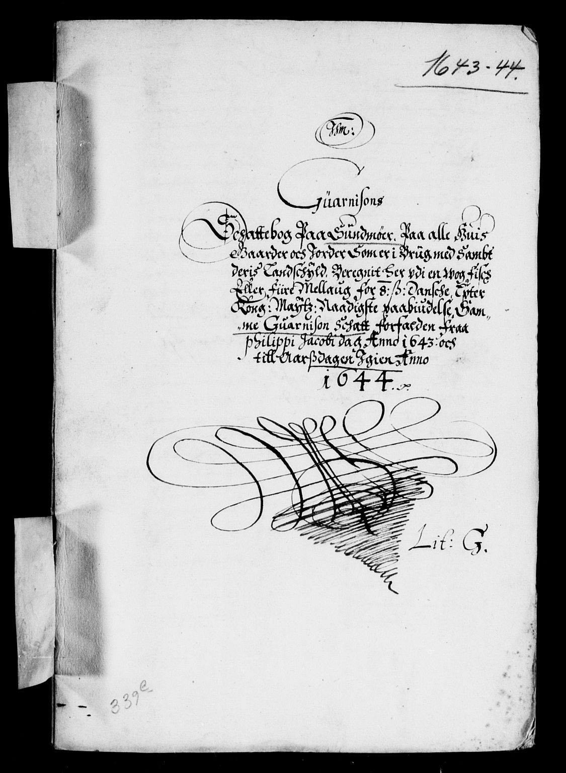 Rentekammeret inntil 1814, Reviderte regnskaper, Lensregnskaper, AV/RA-EA-5023/R/Rb/Rbt/L0097: Bergenhus len, 1643-1644