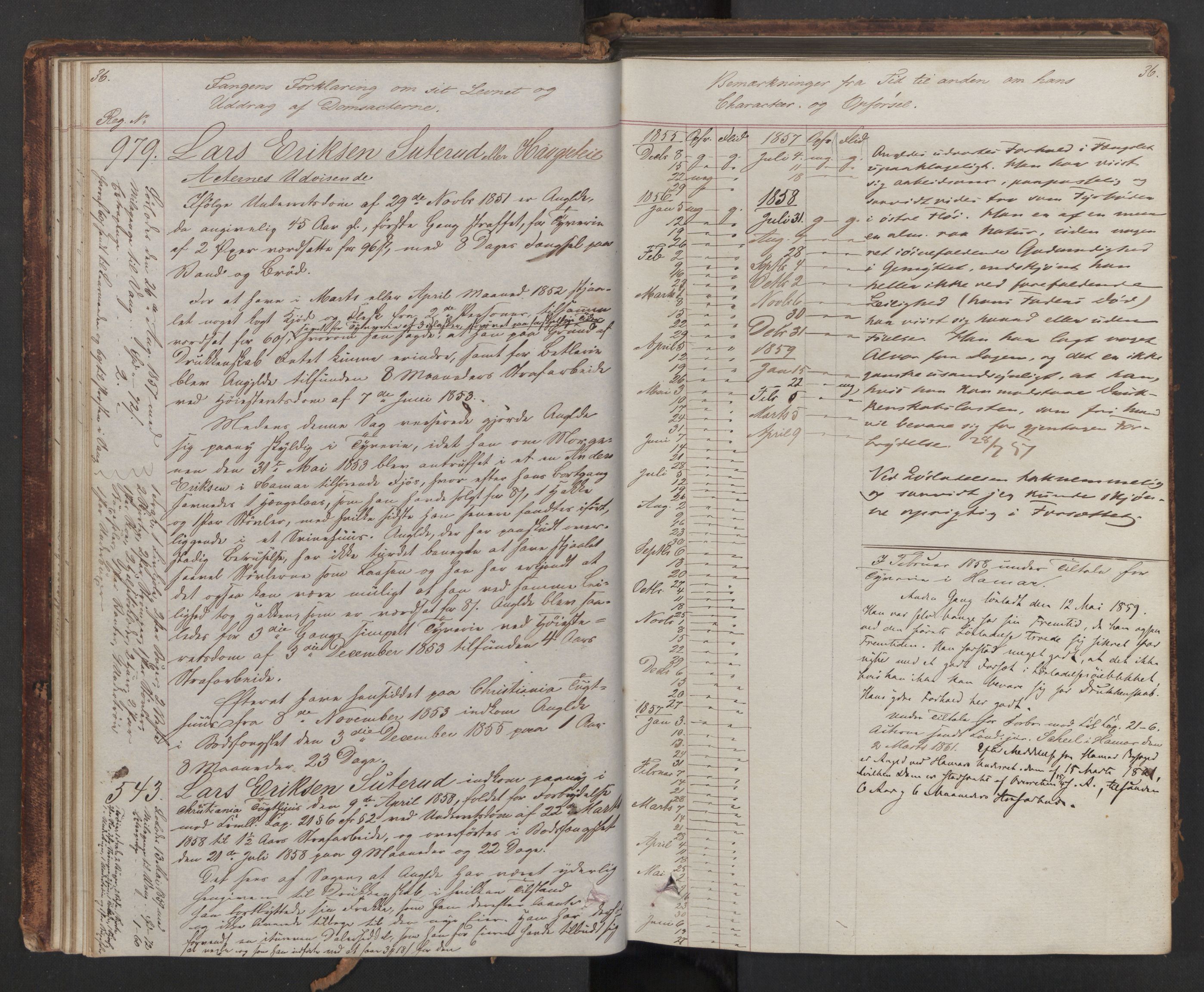Botsfengslet, AV/RA-S-1539/D/Db/Dbb/L0004: 939a - 271b, 1855-1857, p. 36