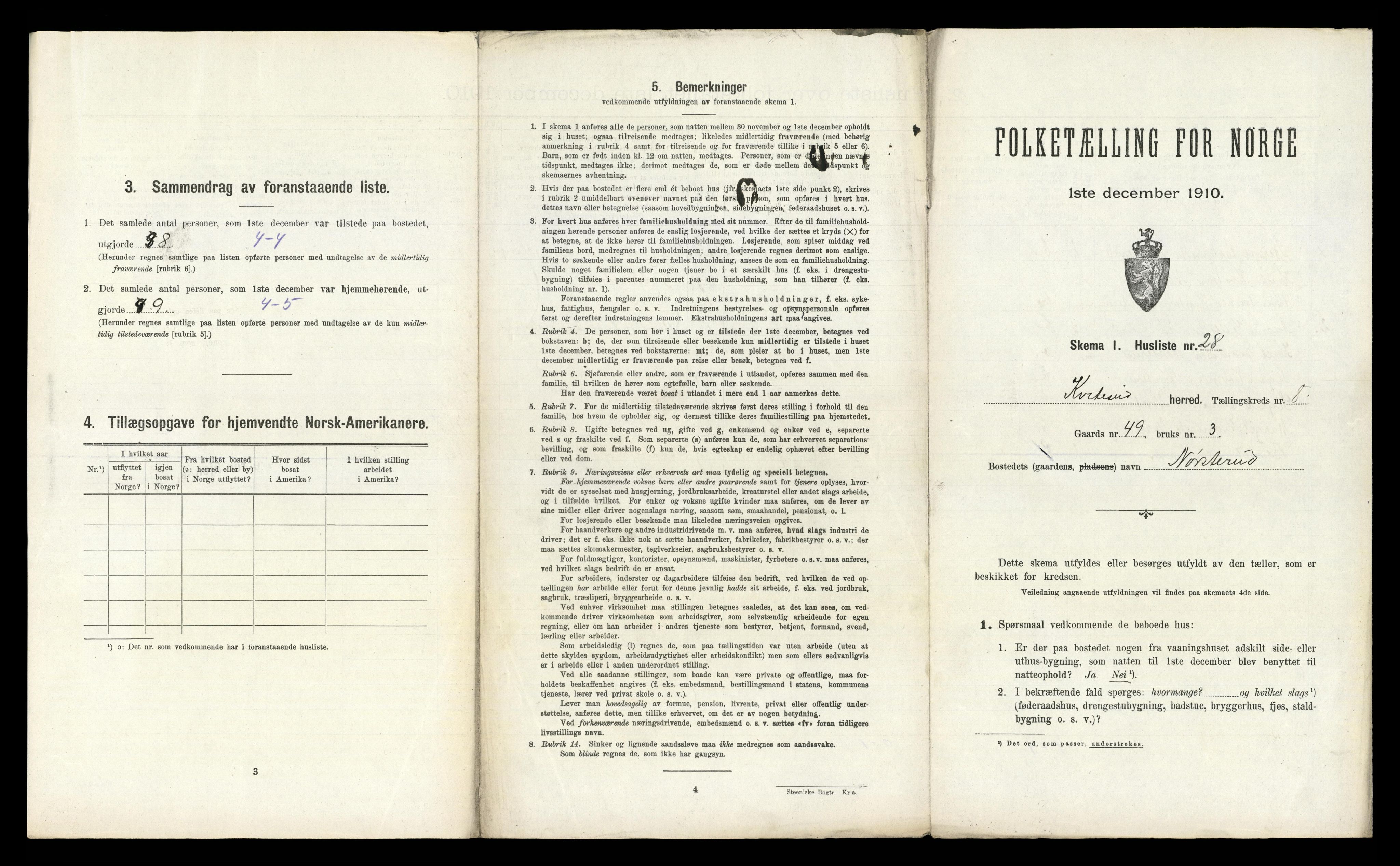 RA, 1910 census for Kviteseid, 1910, p. 796