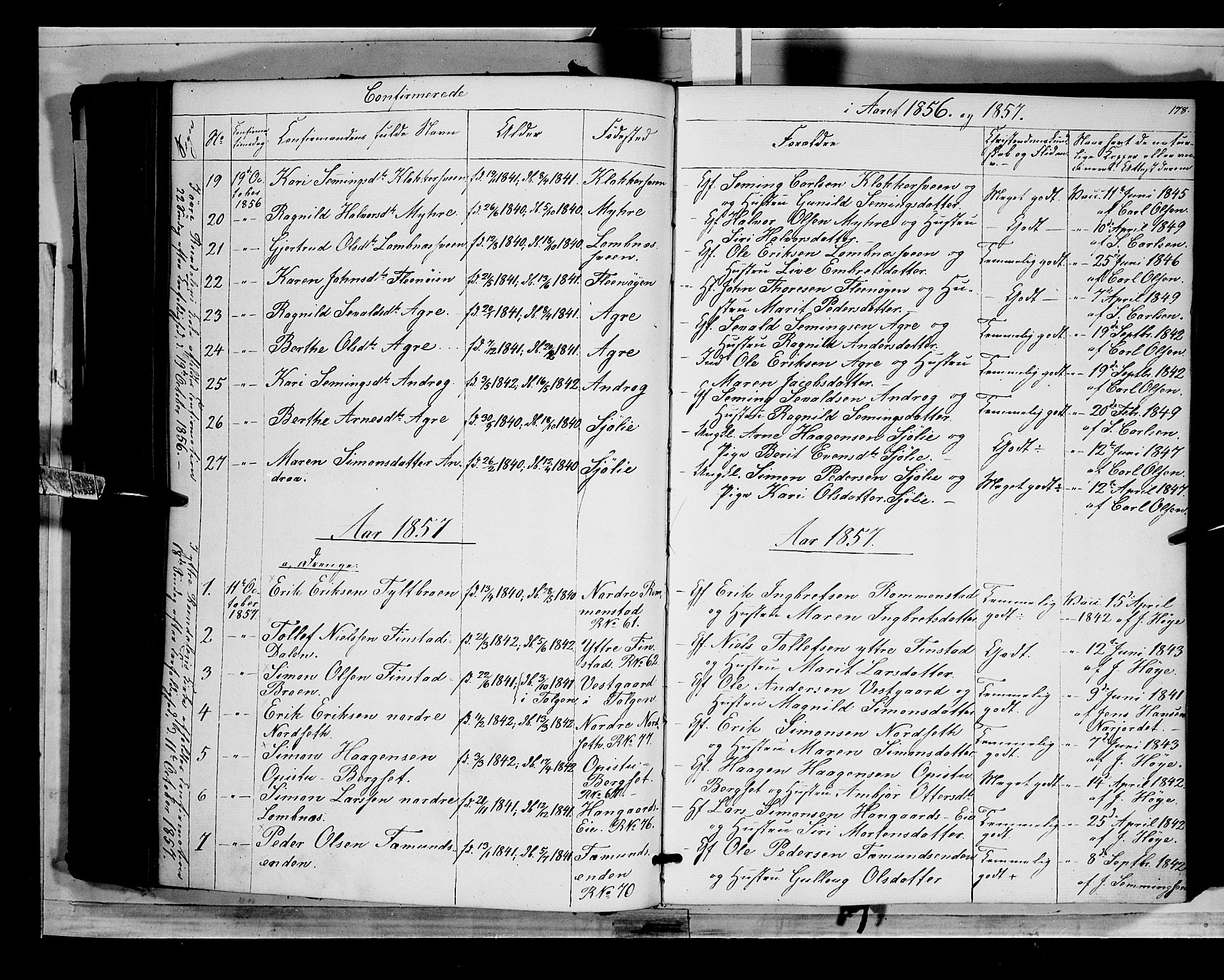 Rendalen prestekontor, SAH/PREST-054/H/Ha/Haa/L0005: Parish register (official) no. 5, 1853-1866, p. 178