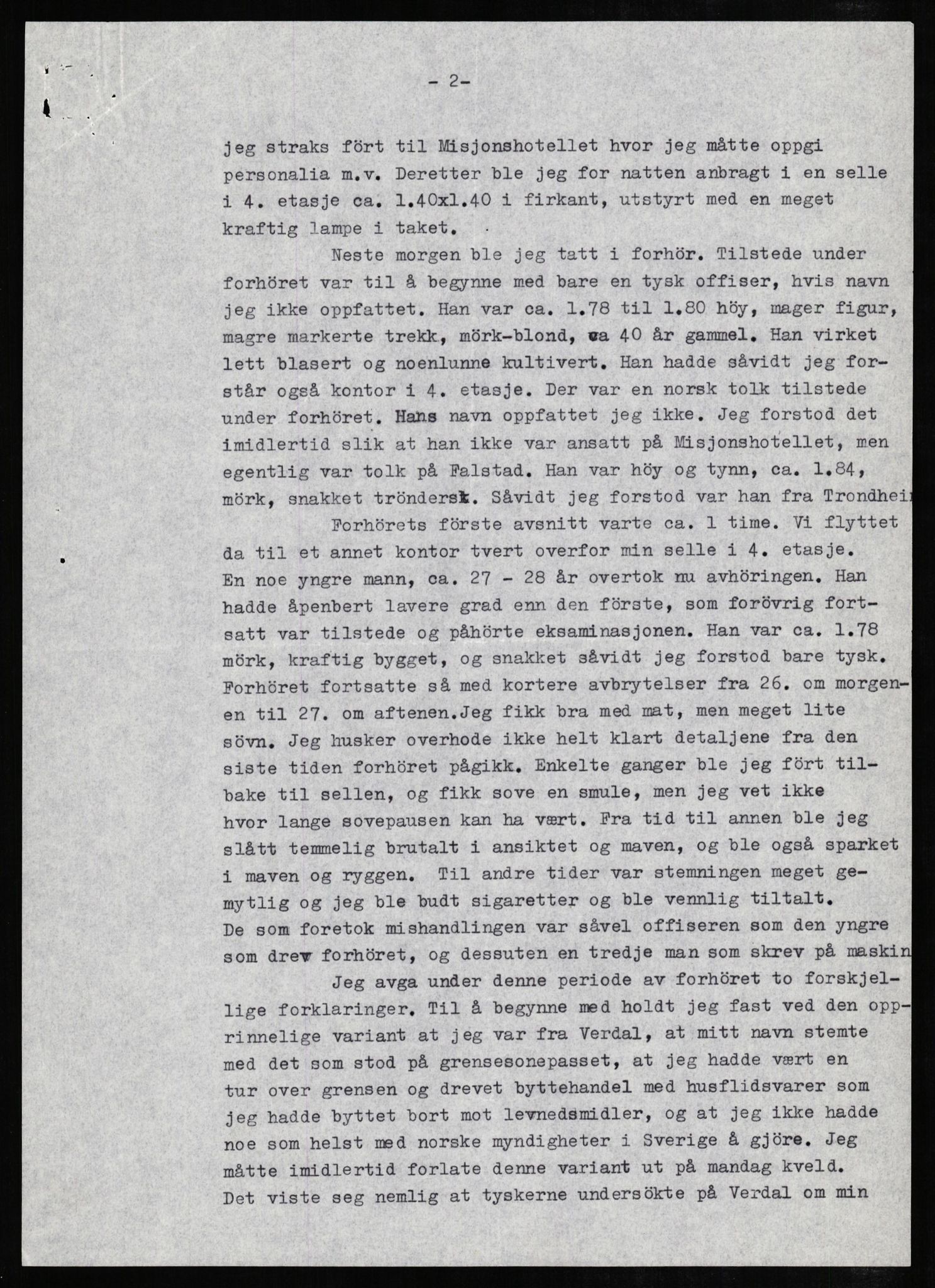 Forsvaret, Forsvarets overkommando II, AV/RA-RAFA-3915/D/Db/L0009: CI Questionaires. Tyske okkupasjonsstyrker i Norge. Tyskere., 1945-1946, p. 367