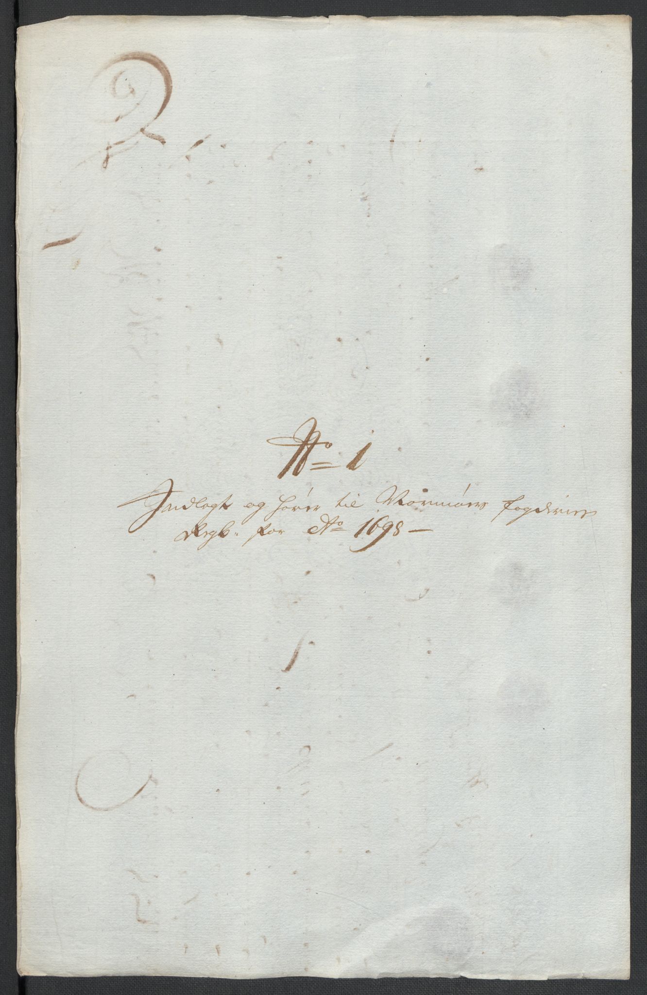 Rentekammeret inntil 1814, Reviderte regnskaper, Fogderegnskap, RA/EA-4092/R56/L3737: Fogderegnskap Nordmøre, 1697-1698, p. 306