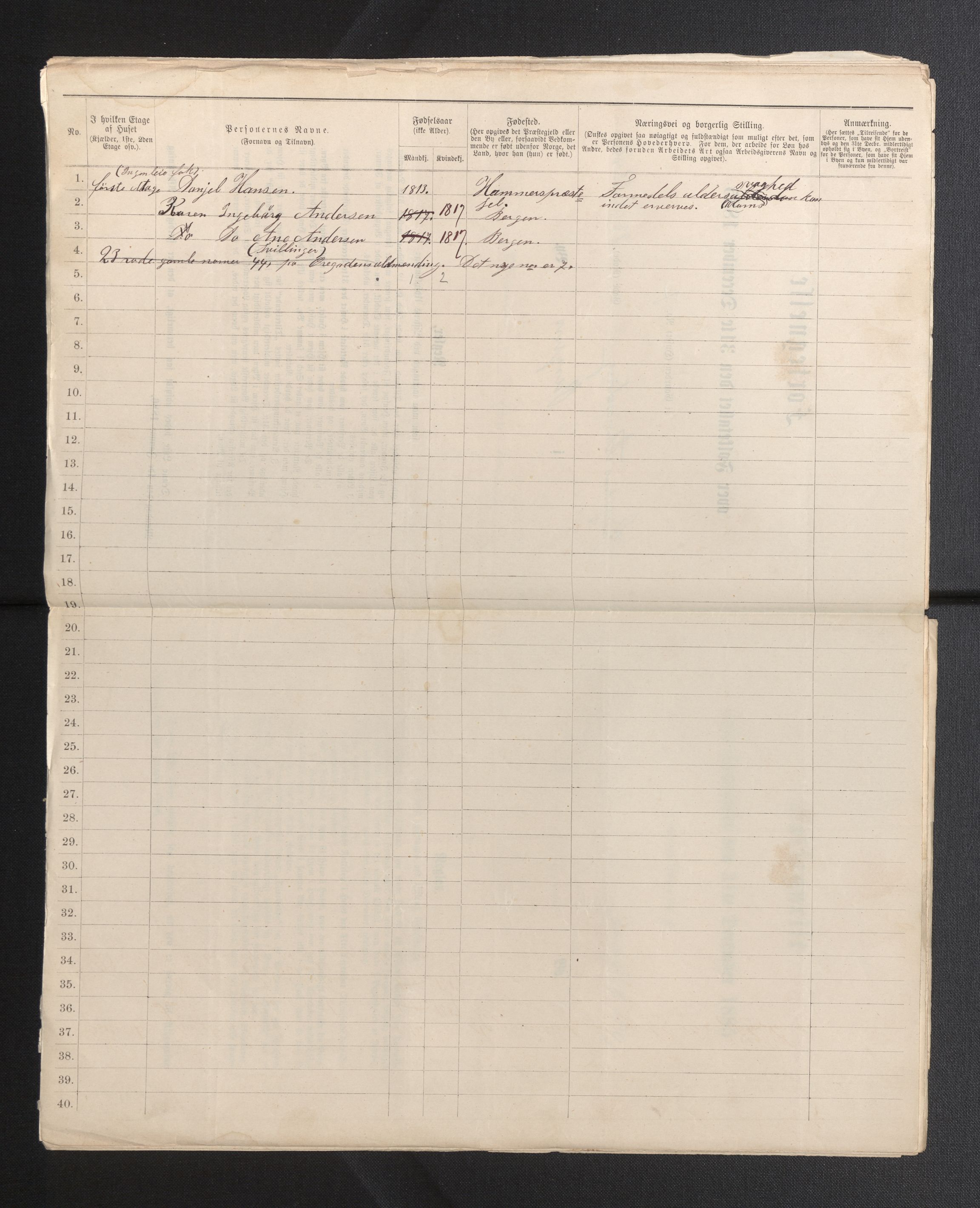 SAB, 1885 census for 1301 Bergen, 1885, p. 8240